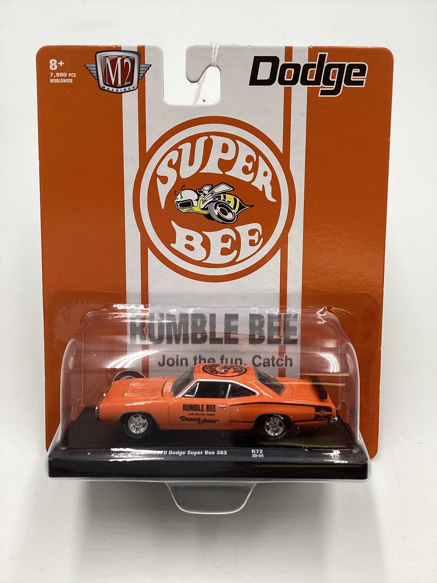 M2 Machines Auto Drivers Dodge 1970 Dodge Super Bee 383 Orange R72 193H