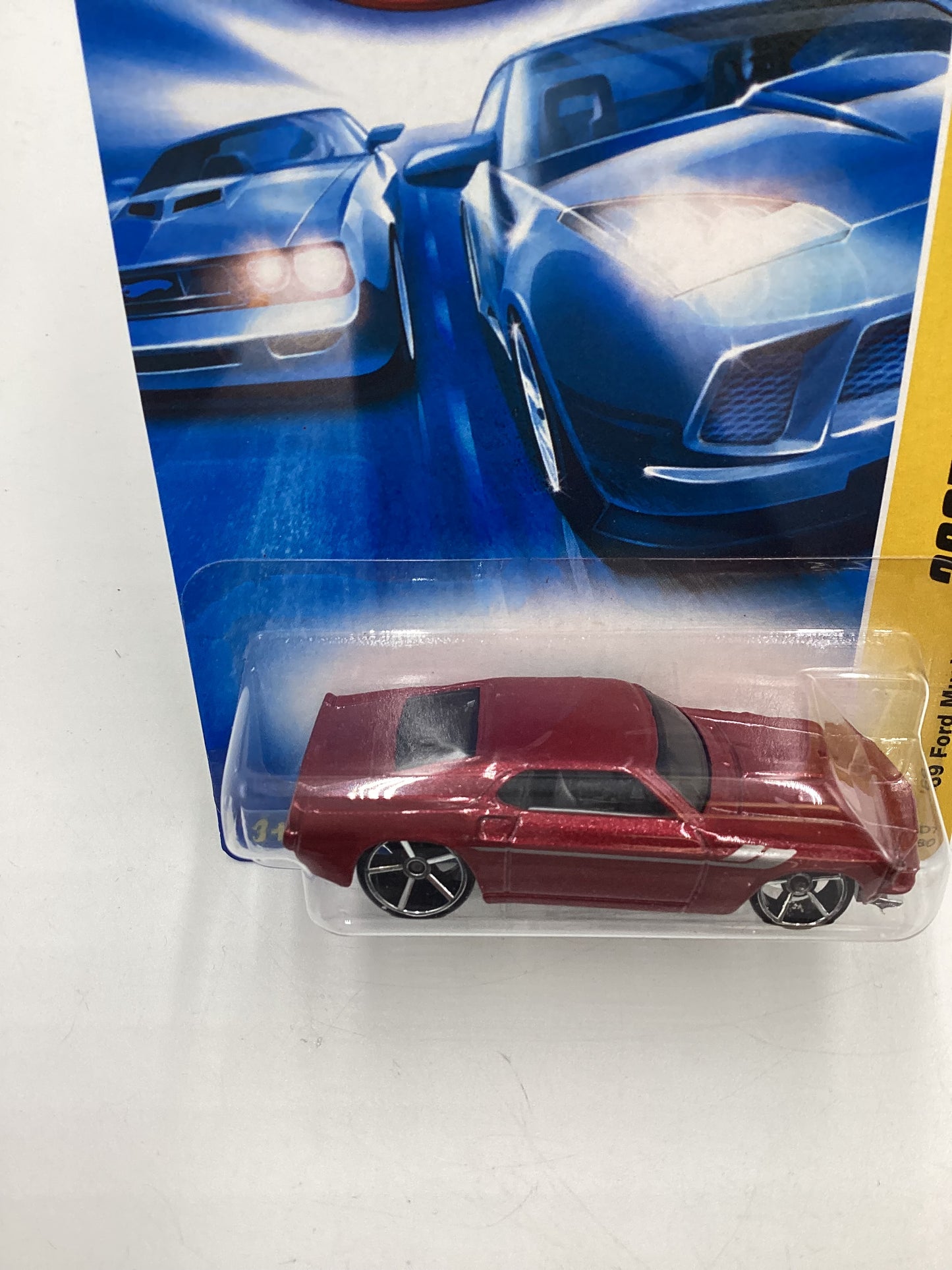 2007 Hot Wheels New Models #4 69 Ford Mustang Red 25H