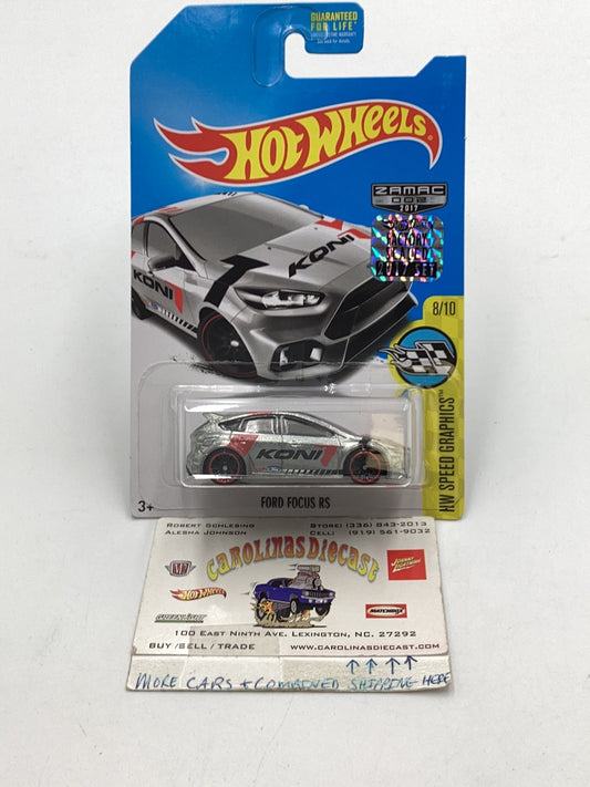 2017 hot wheels Zamac #2 Ford Focus RS factory sealed sticker 145E