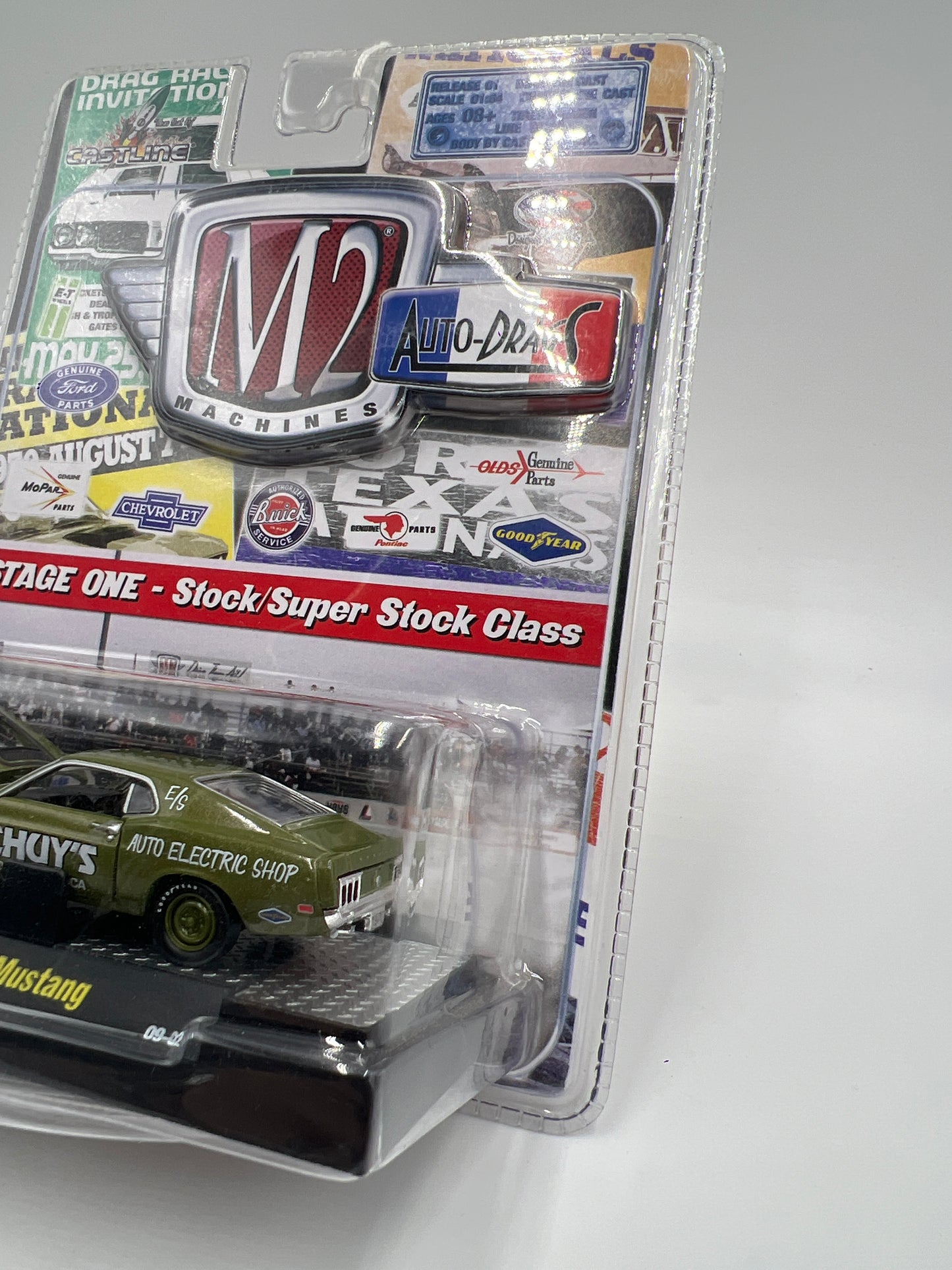 M2 Machines Auto-Drags 1970 Ford Mustang Green 09-02 188D