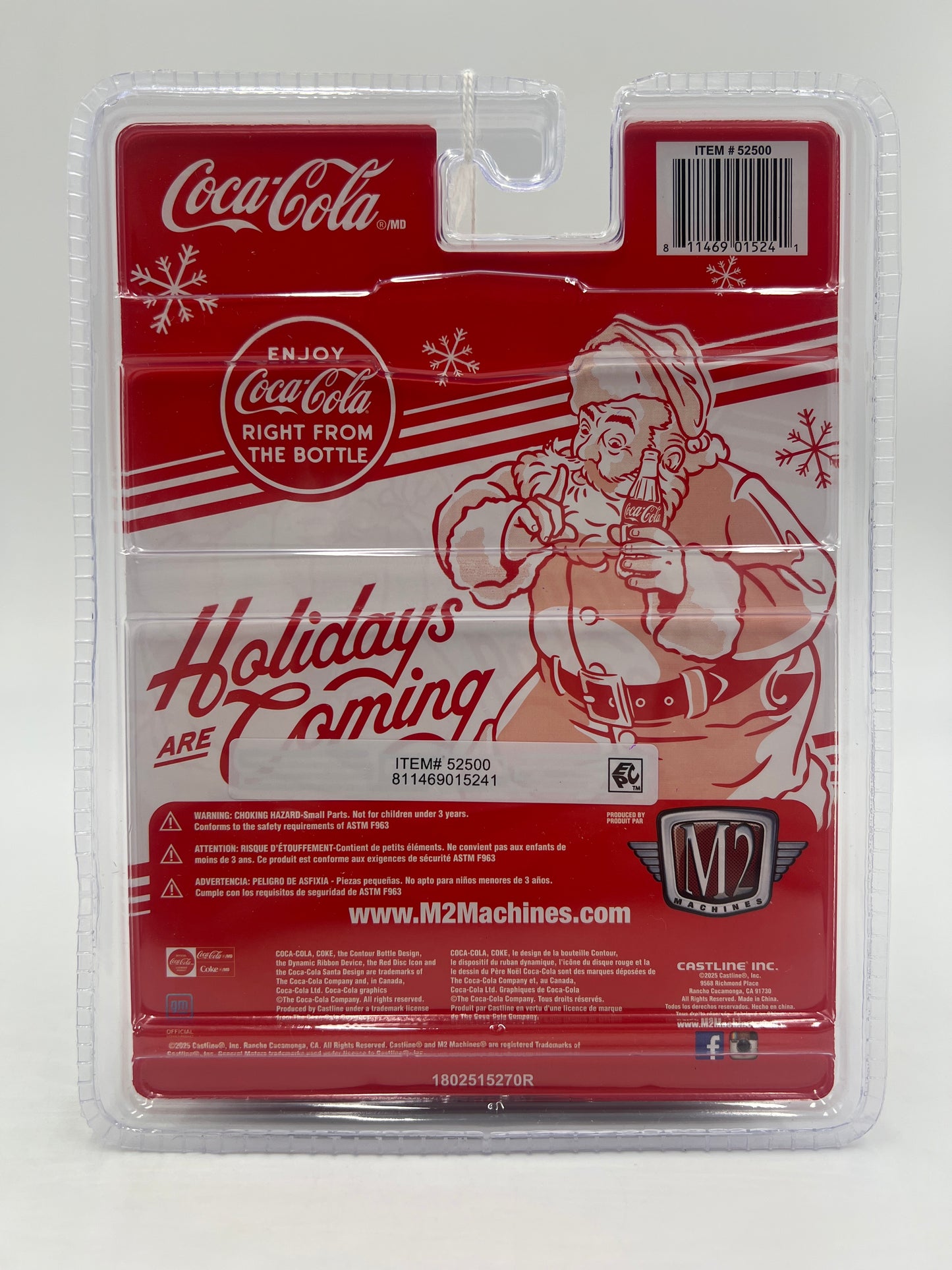 2025 M2 Machines Coca Cola Holidays 1976 GMC Sierra Grande 15 Custom Gold SK10 194B