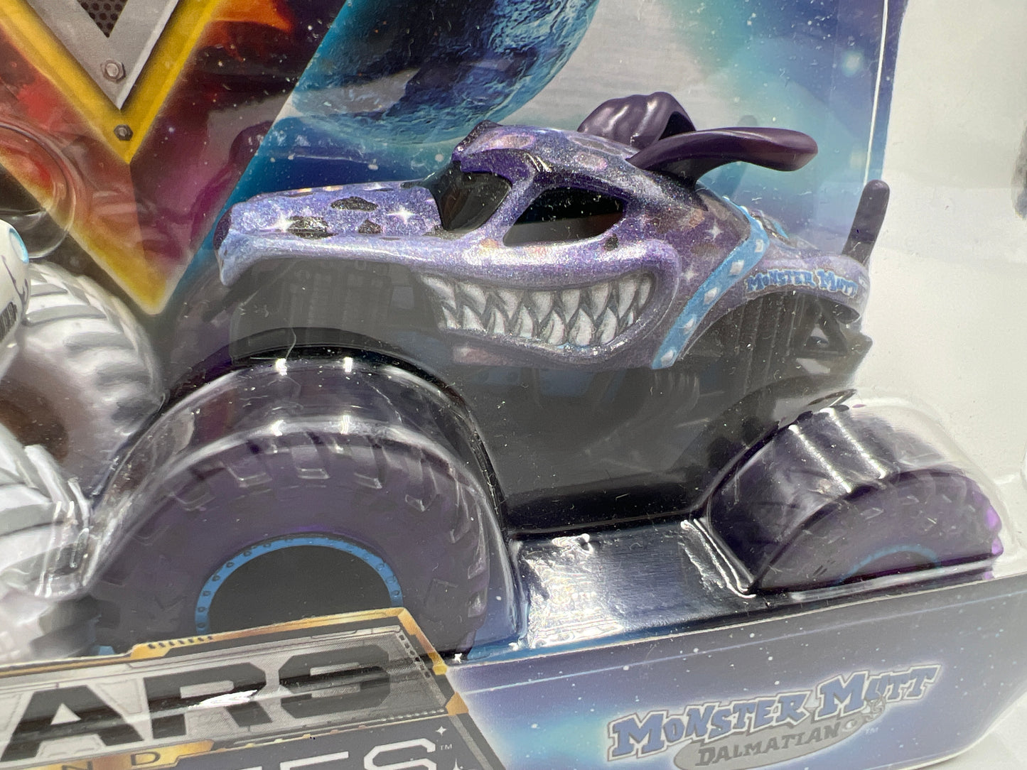 Monster Jam Gears And Galaxies Walmart Exclusive Special Edition Whiplash & Monster Mutt Dalmatian