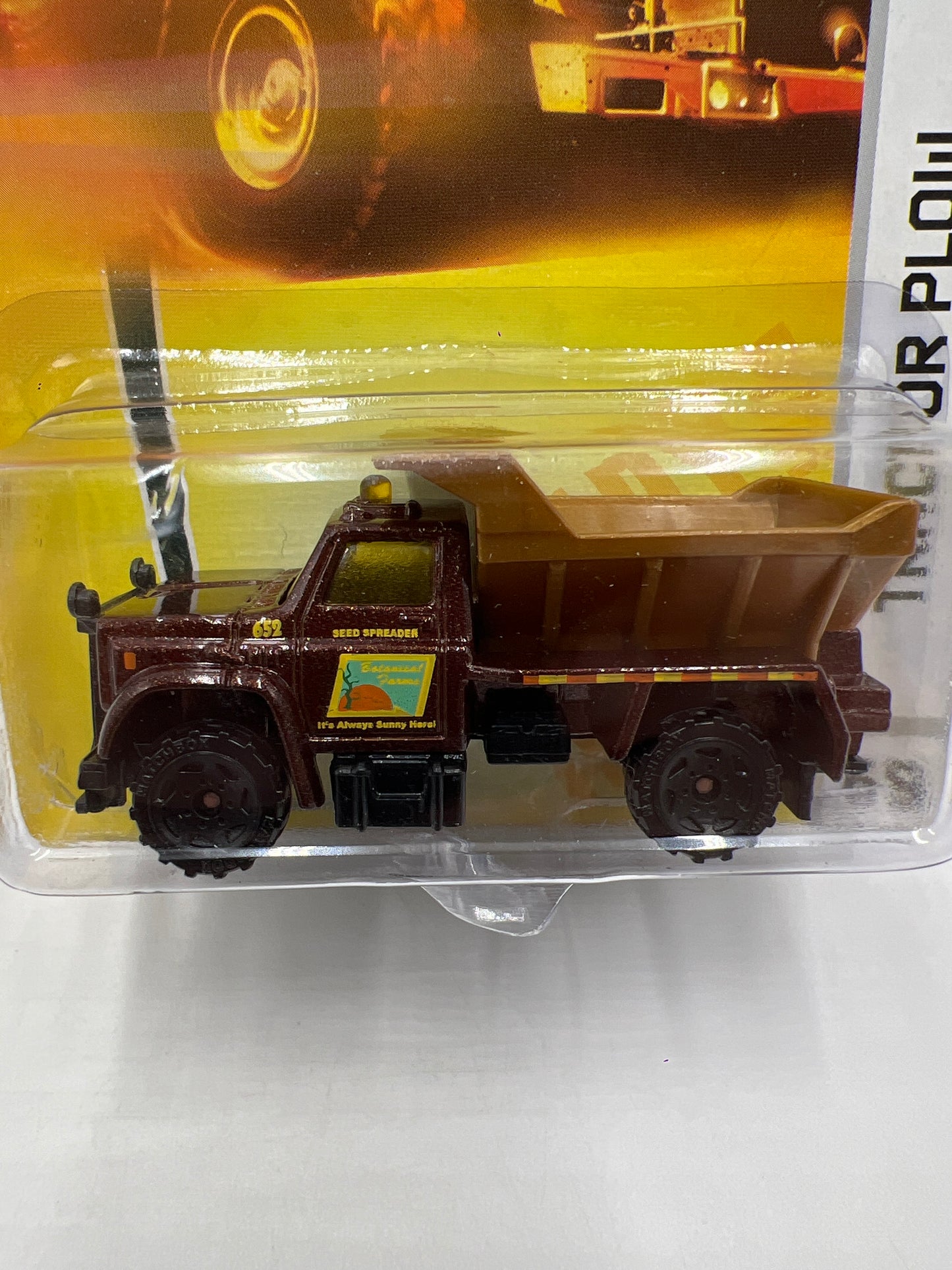 Matchbox Farm #69 Tractor Plow Brown Blister Not Perfect 217E