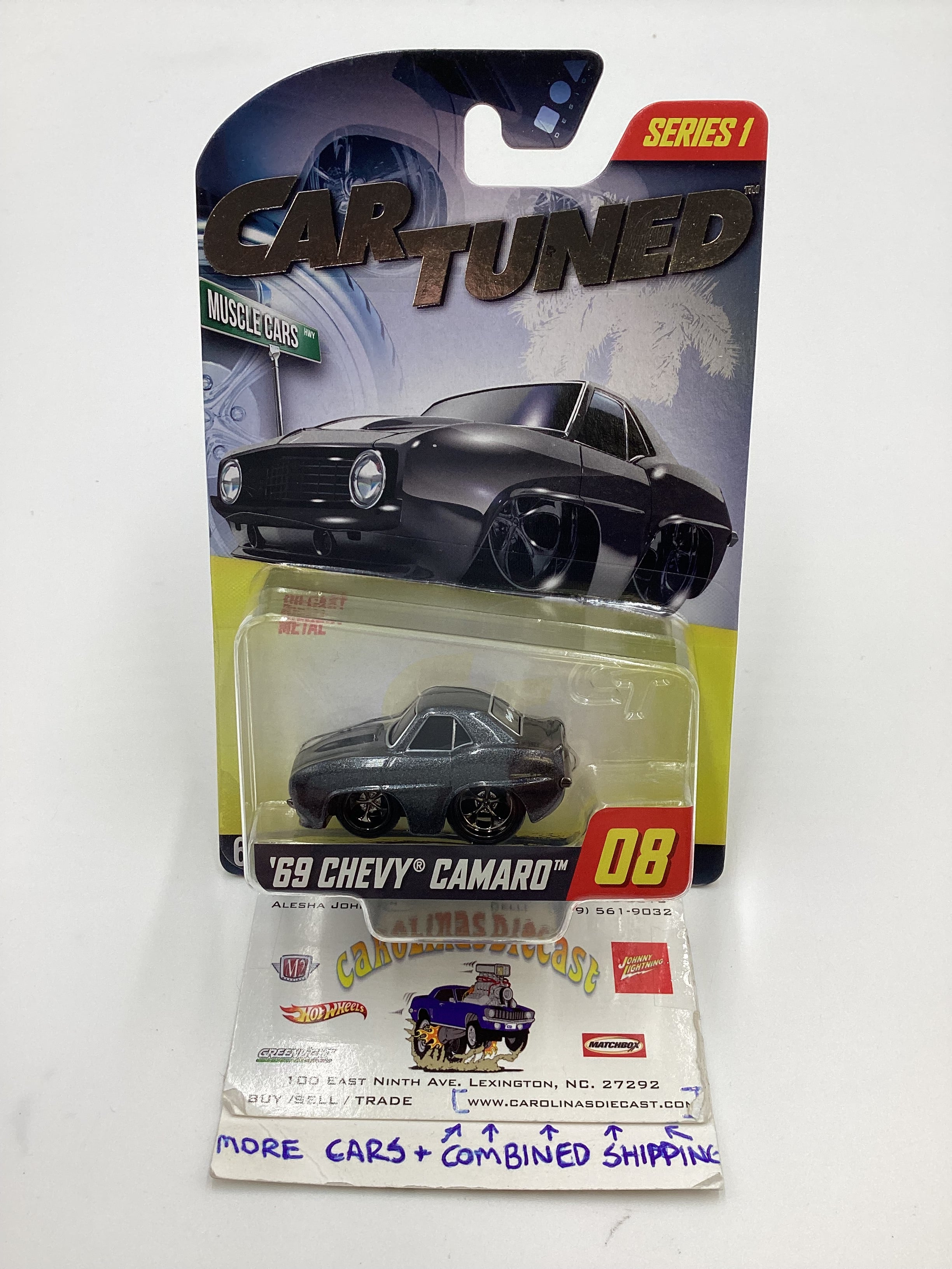 2024 Car Tuned Series 1 #08 69 Chevy Camaro Black Walgreens