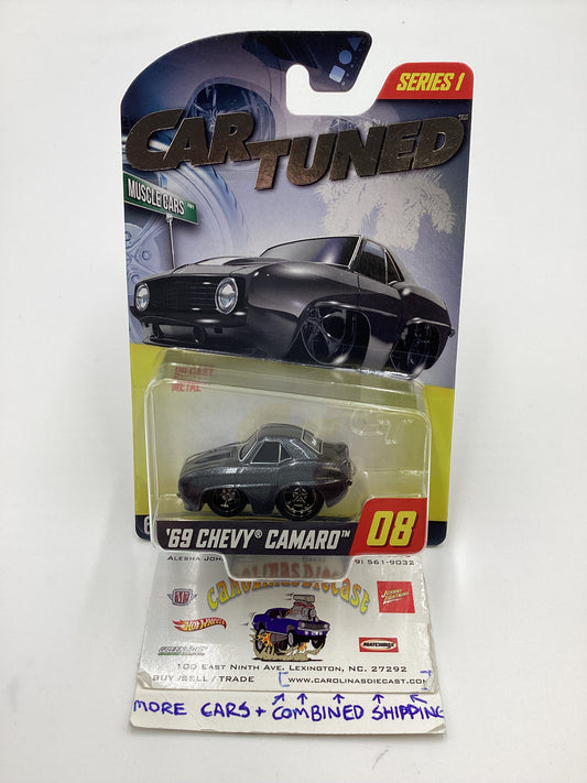 2024 Car Tuned Series 1 #08 69 Chevy Camaro Black Walgreens Exclusive with protector 235B