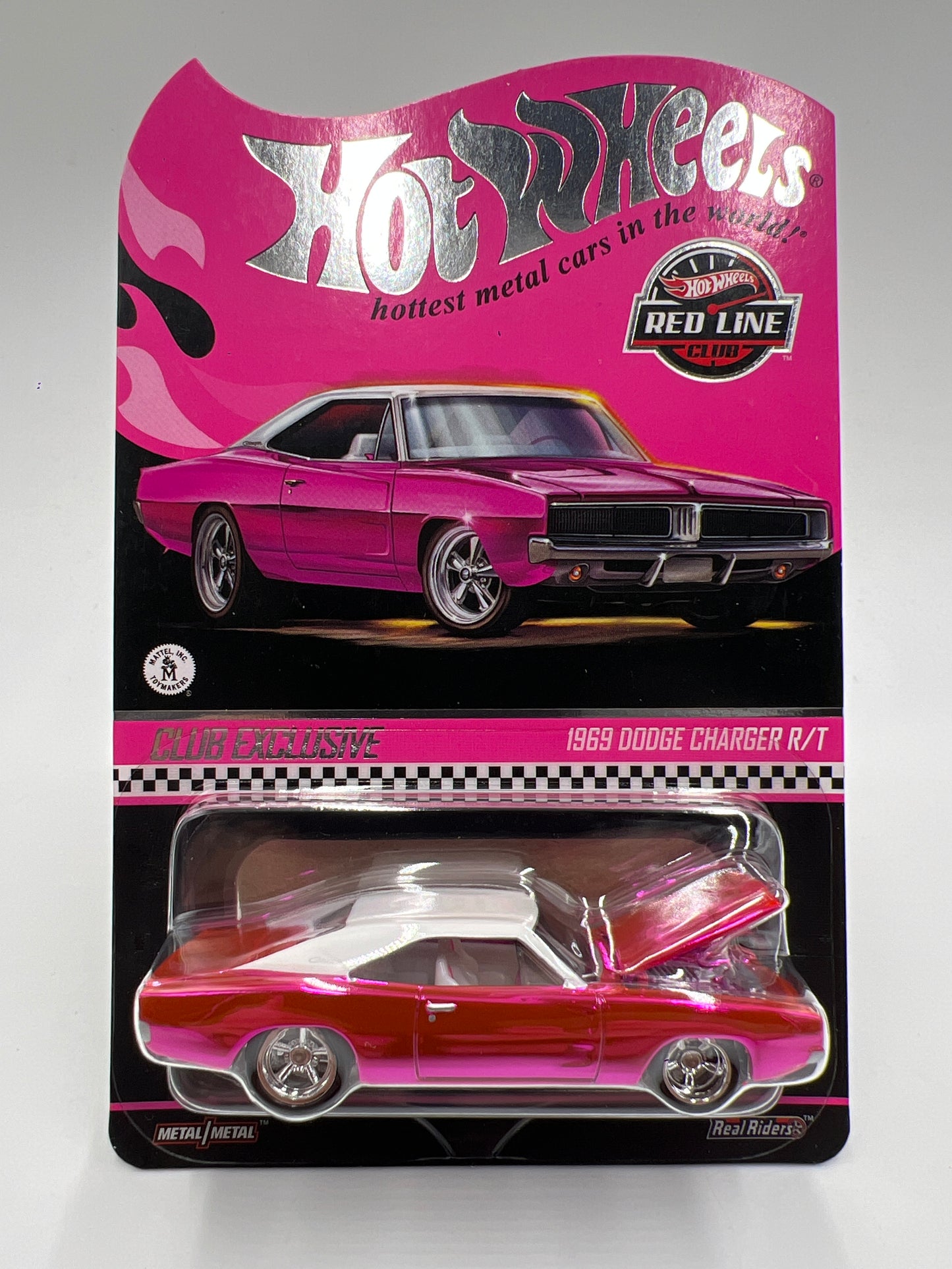 2025 Hot Wheels RLC Club Exclusive 1969 Dodge Charger R/T Pink W/Protector