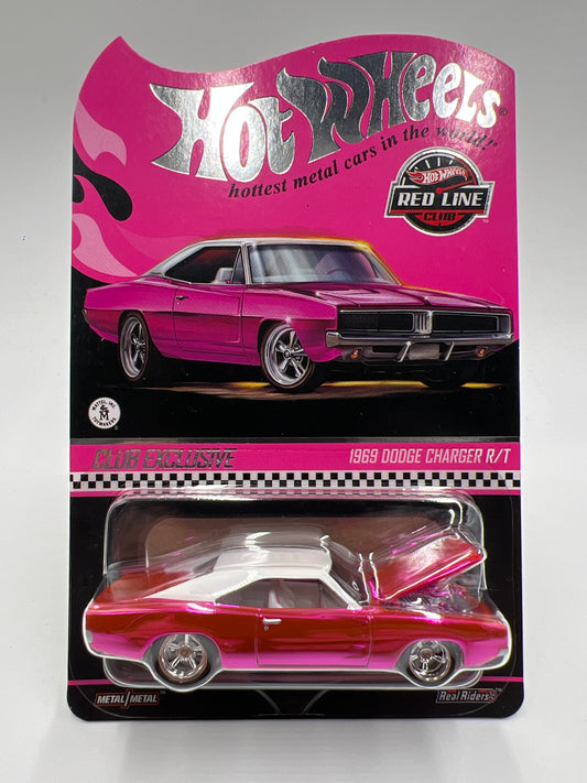 2025 Hot Wheels RLC Club Exclusive 1969 Dodge Charger R/T Pink W/Protector
