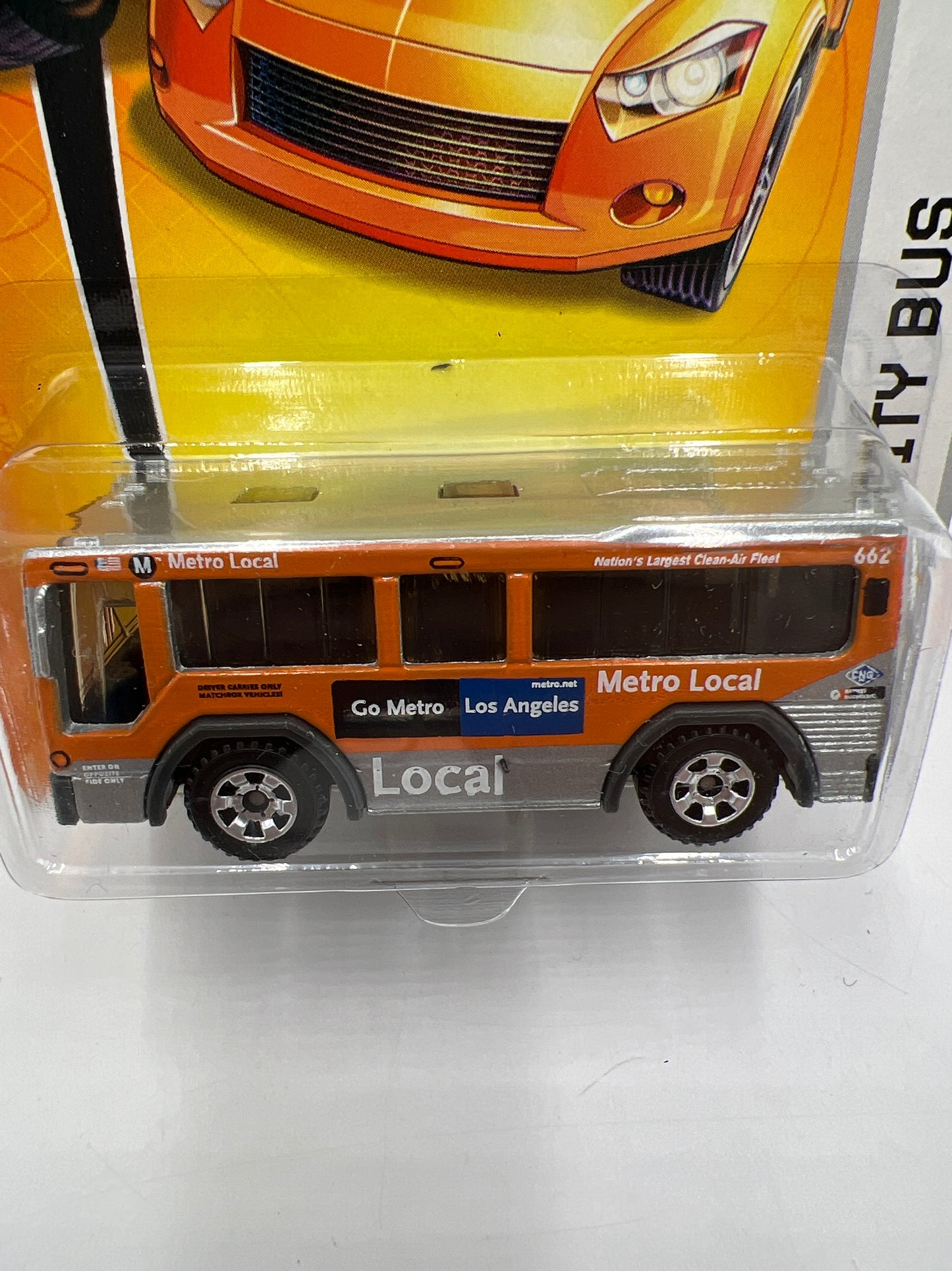 Matchbox #35 MBX Metal City Bus Orange 211D