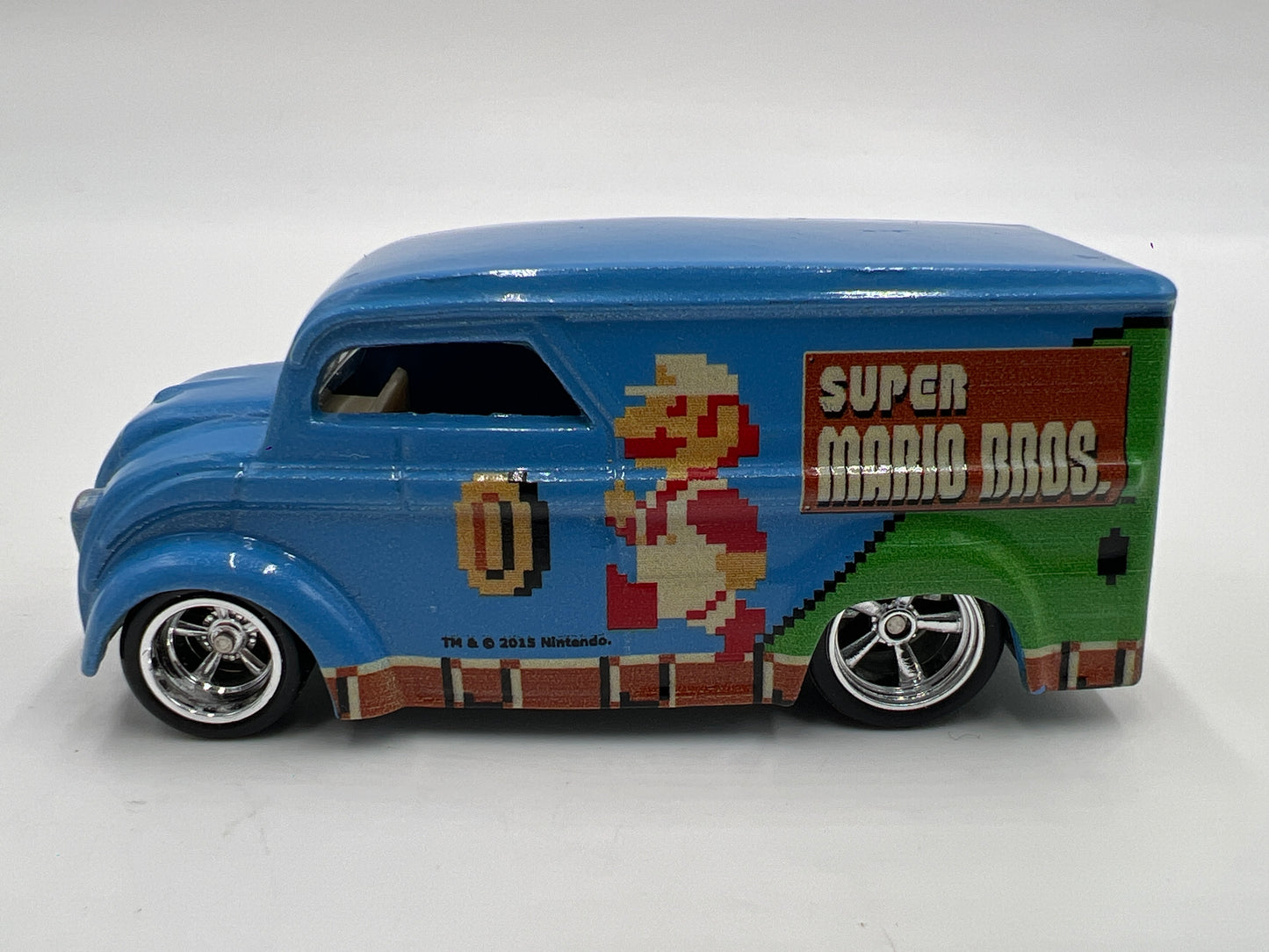Hot Wheels 1/64 Premium Super Mario Bros Dairy Delivery Blue Loose