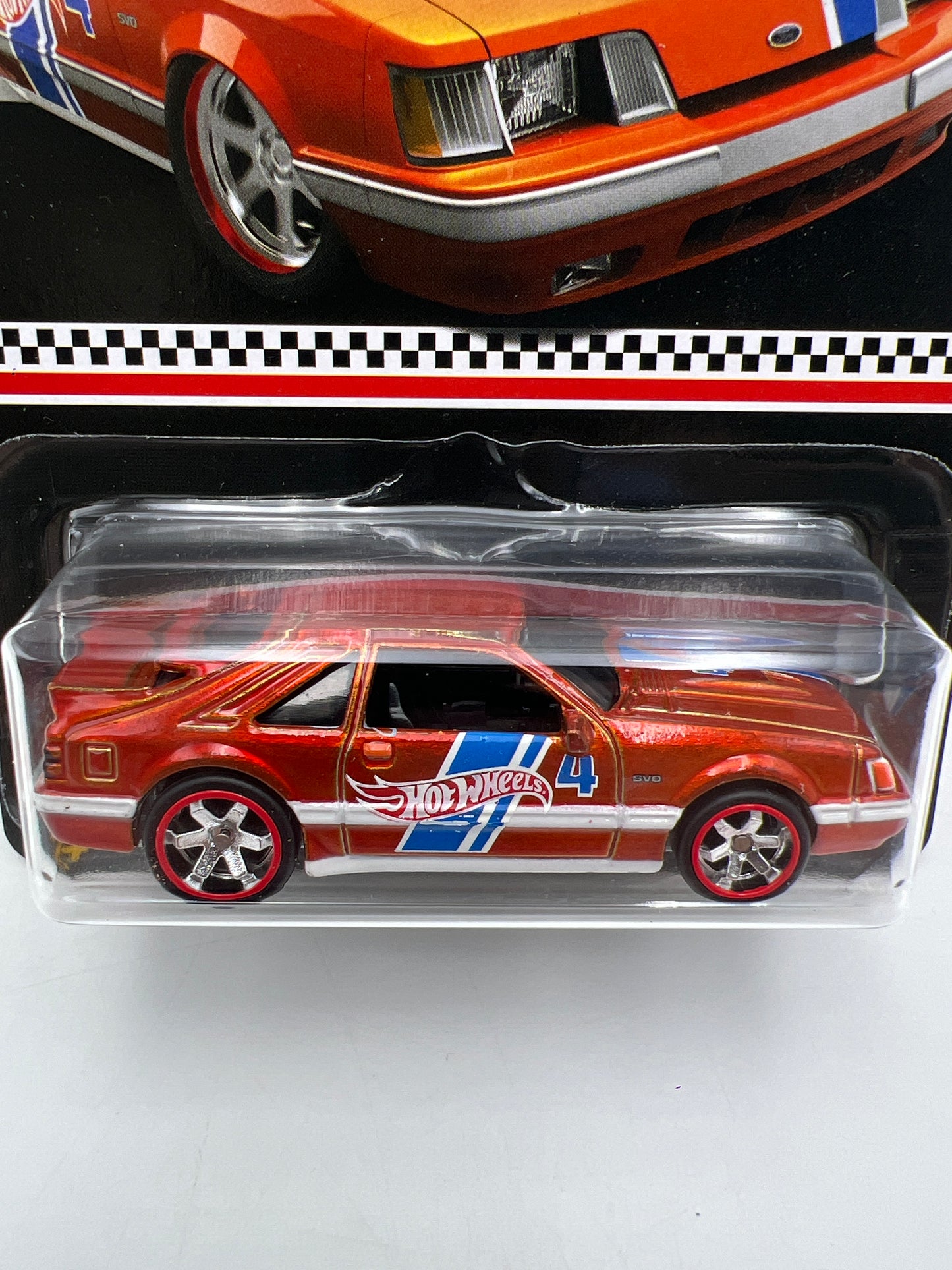 2019 Hot Wheels RLC Mail In #4 84 Mustang SVO Orange W/Protector