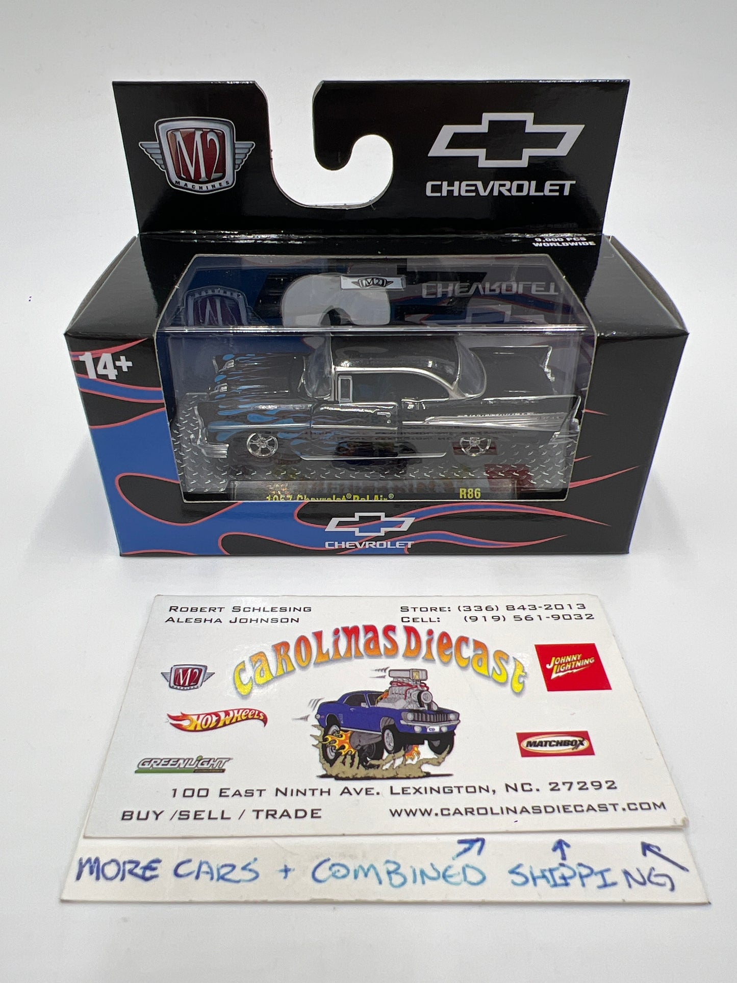 2025 M2 Machines Detroit Muscle 1957 Chevrolet Bel Air Black R86