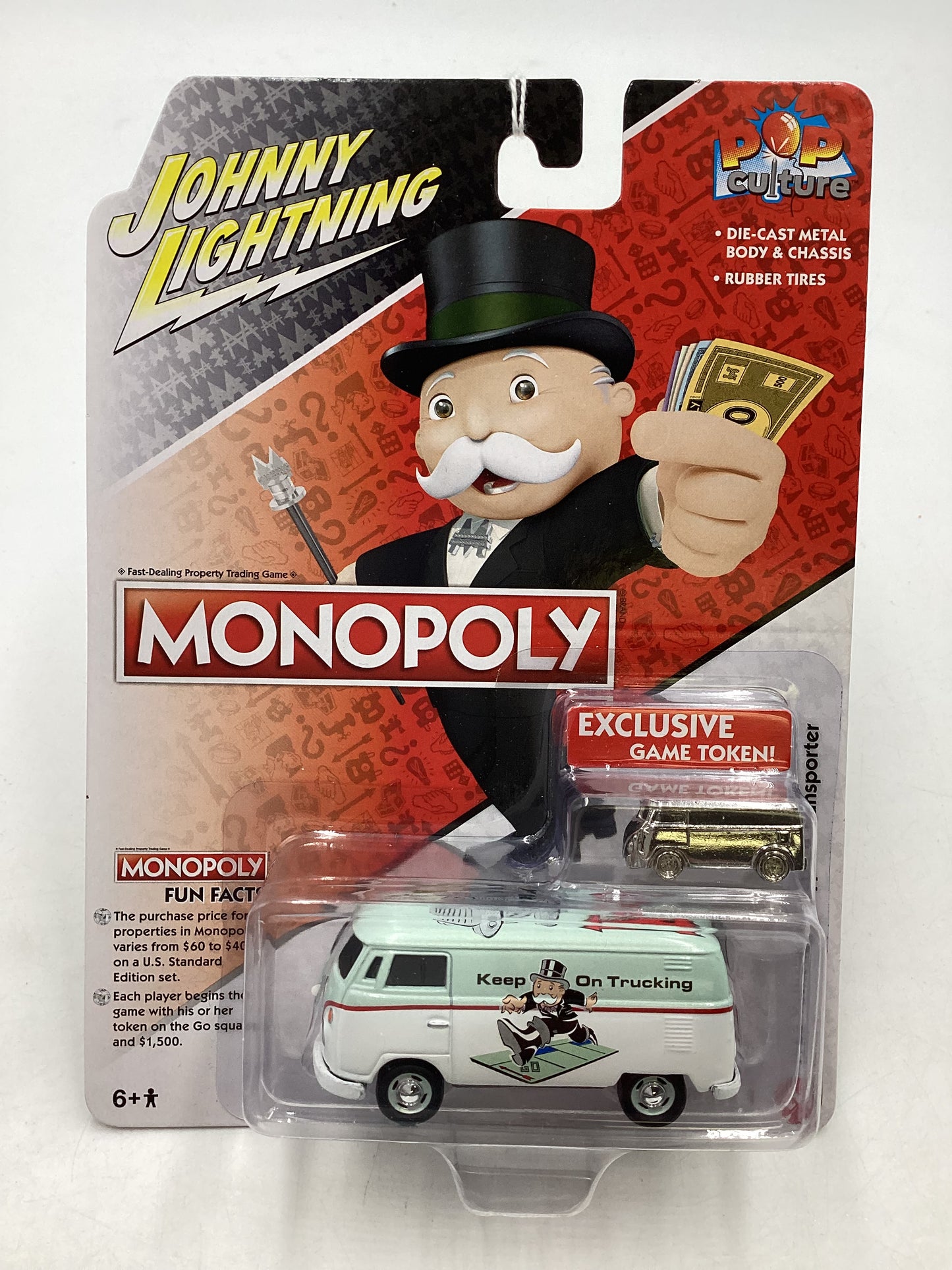 Johnny Lightning Monopoly 1965 Volkswagen Type-2 Transporter 185C