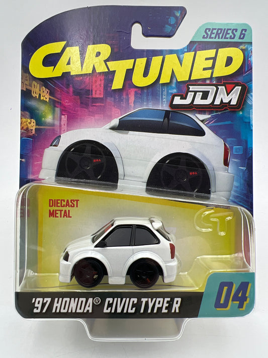 MGA Car Tuned JDM Series 6 #4 97 Honda Civic Type R White