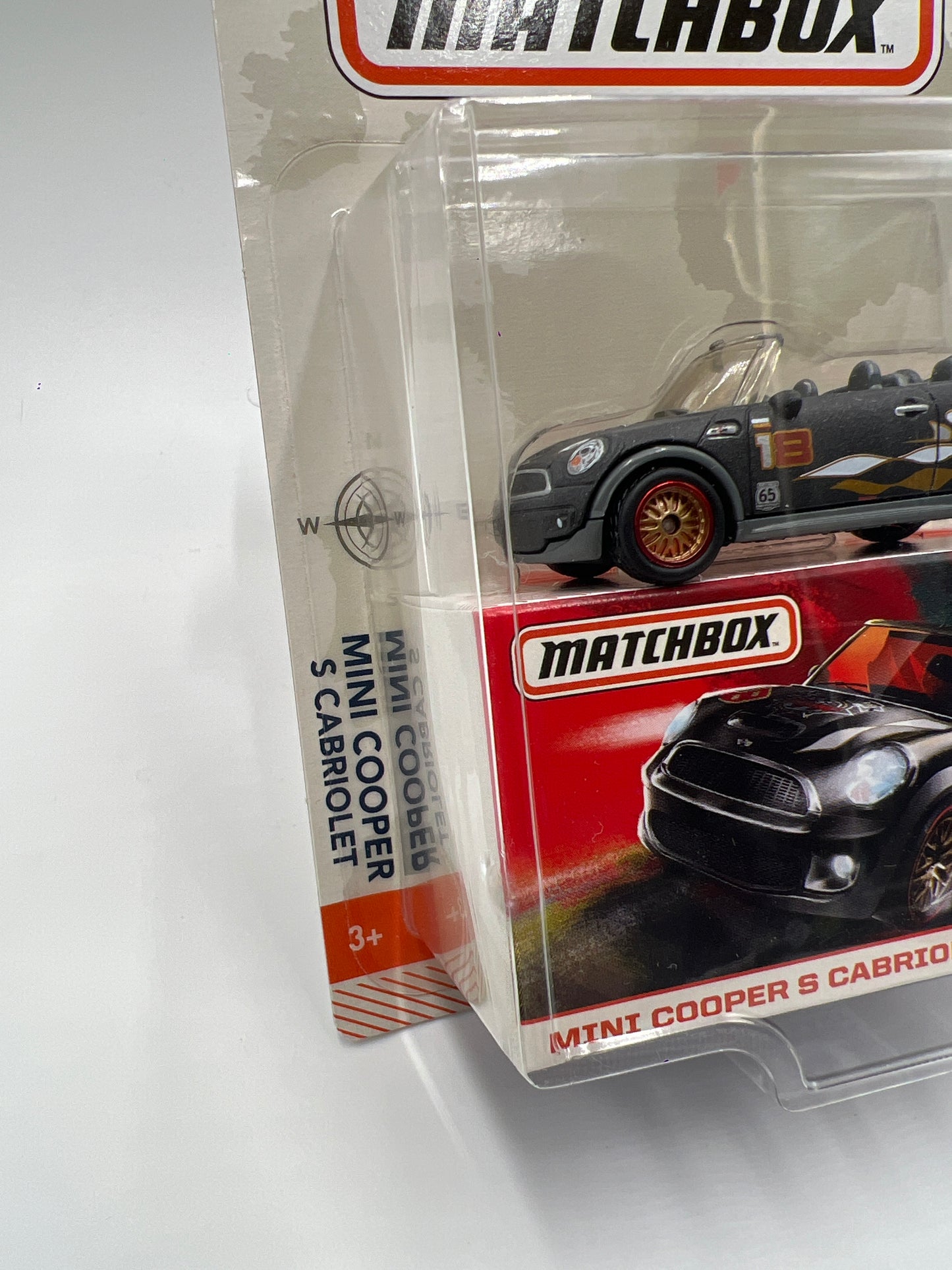 Matchbox 65th Anniversary Globe Travelers Mini Cooper S Cabrio Black 168N