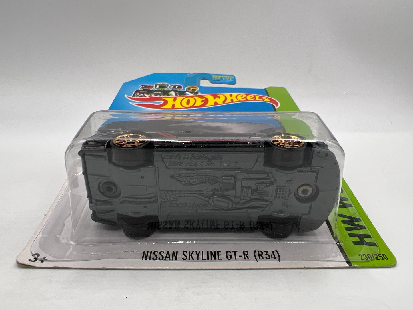 2014 Hot Wheels Workshop #230 Nissan Skyline GT-R R34 Black W/Protector