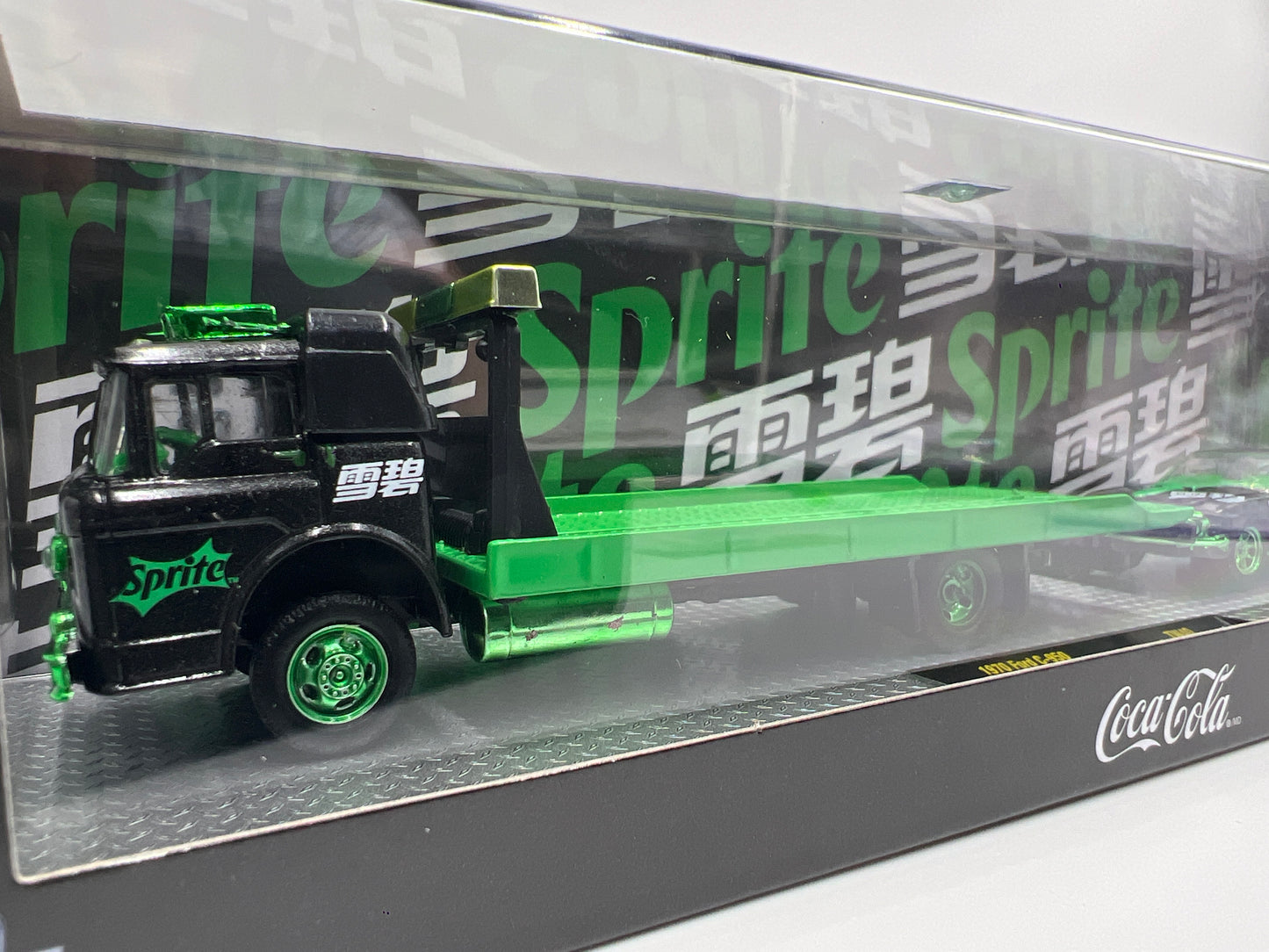 2025 M2 Machines Auto Haulers Coca Cola Sprite CHASE 1970 Ford C-950 & 1970 Ford Mustang TW40