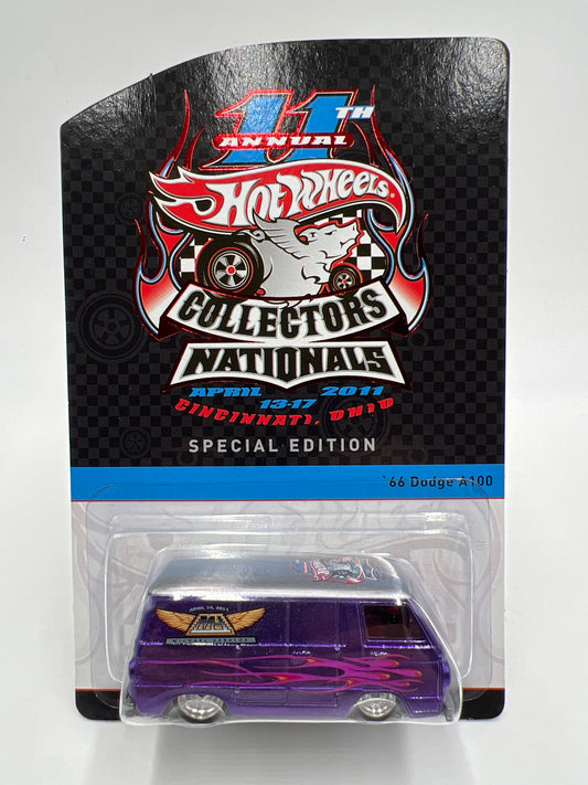 2011 Hot Wheels 11th Annual Collectors Nationals OH Dinner Car #625/1200 66 Dodge A100 W/Protector