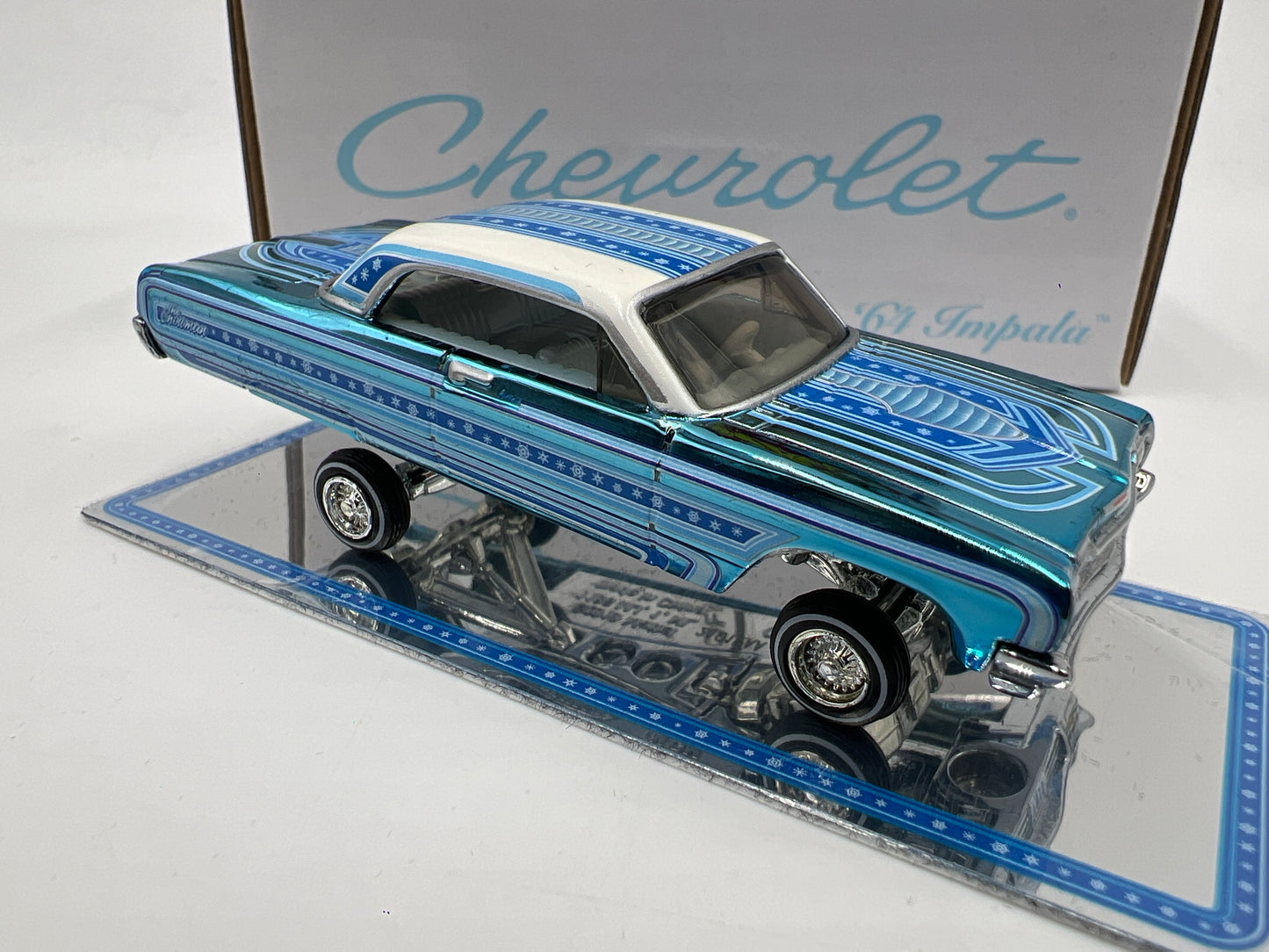 Hot Wheels RLC Collectors Special Edition Lowrider 64 Impala Snowman Blue #6622/30000