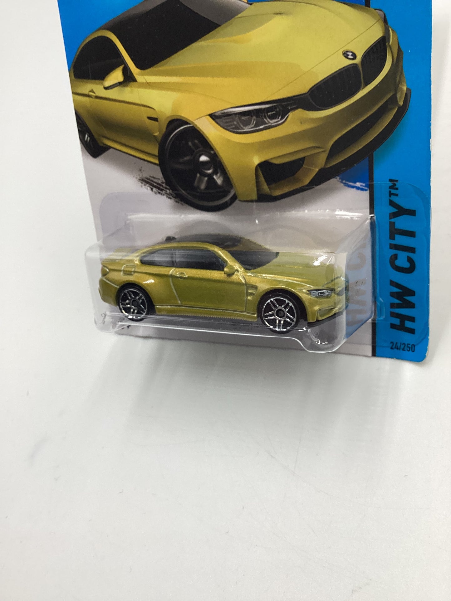 2015 Hot wheels #24 BMW M4 Gold