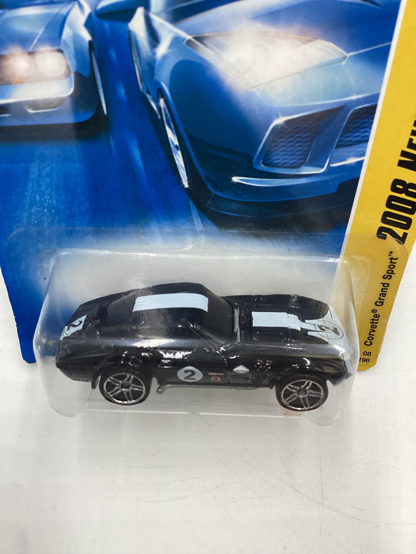 2008 Hot Wheels New Models #8 Corvette Grand Sport Black 1A