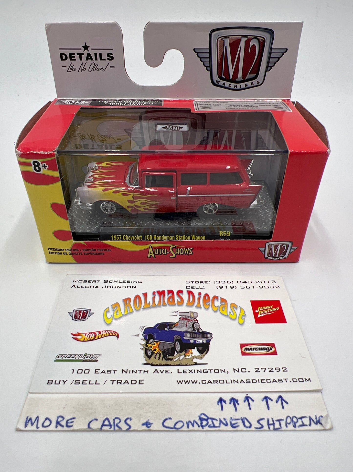 M2 Machines Auto Shows 1957 Chevrolet 150 Handyman Station Wagon Red R59