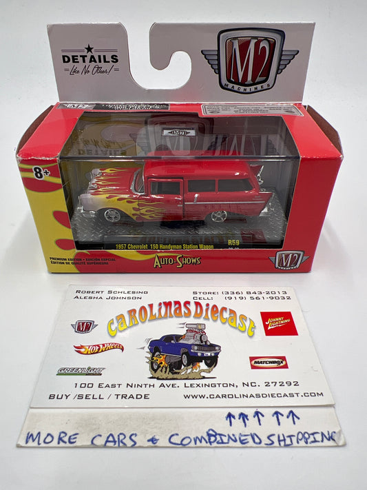 M2 Machines Auto Shows 1957 Chevrolet 150 Handyman Station Wagon Red R59