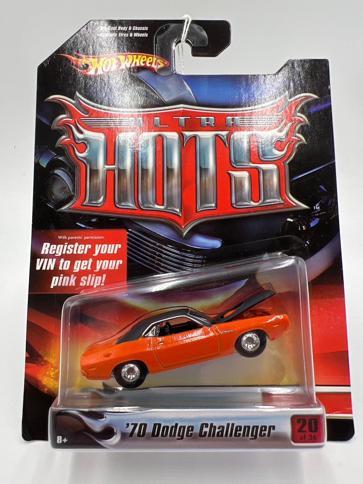 Hot Wheels Premium Ultra Hots #20 70 Dodge Challenger Orange 244E