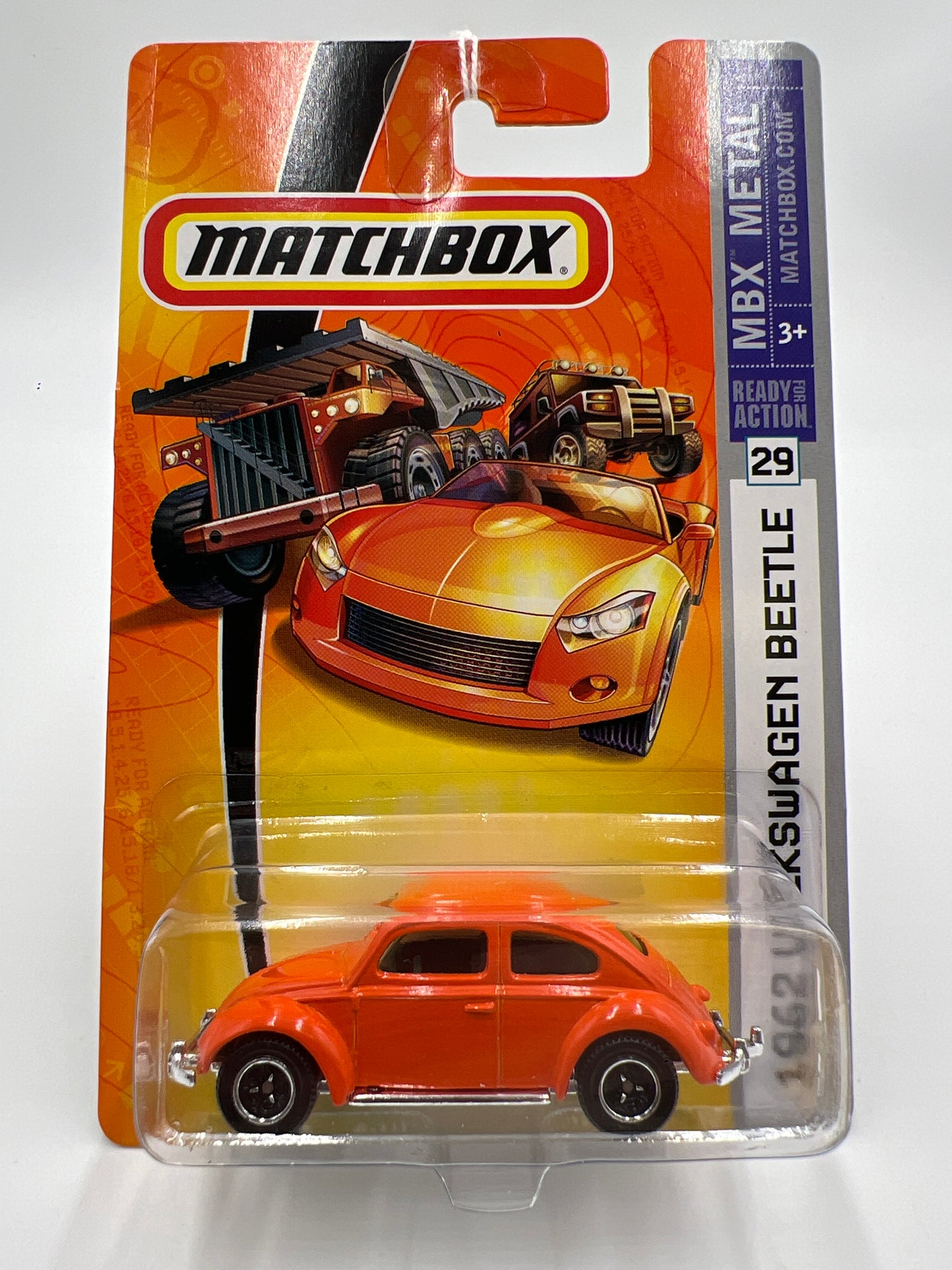 Matchbox #29 1962 Volkswagen Beetle Orange 209A