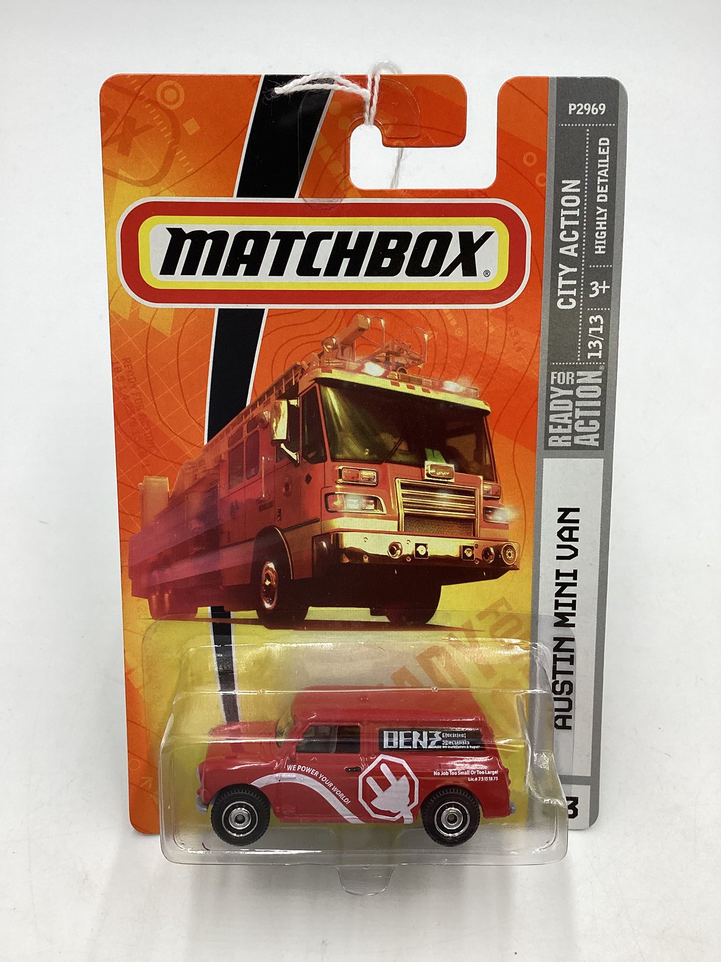 Matchbox #53 City Action Austin Mini Van Red 206D