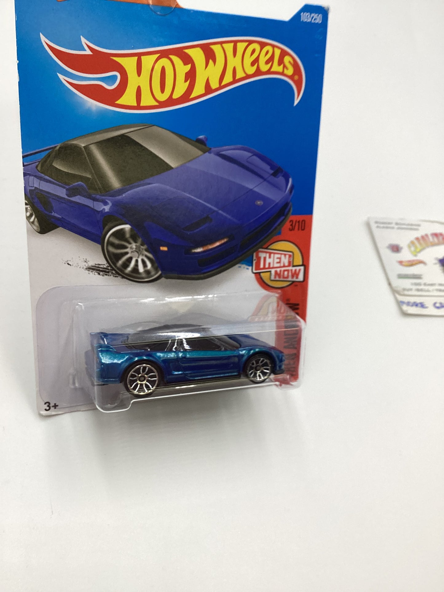 2016 Hot Wheels #103 90 Acura NSX Blue 105H