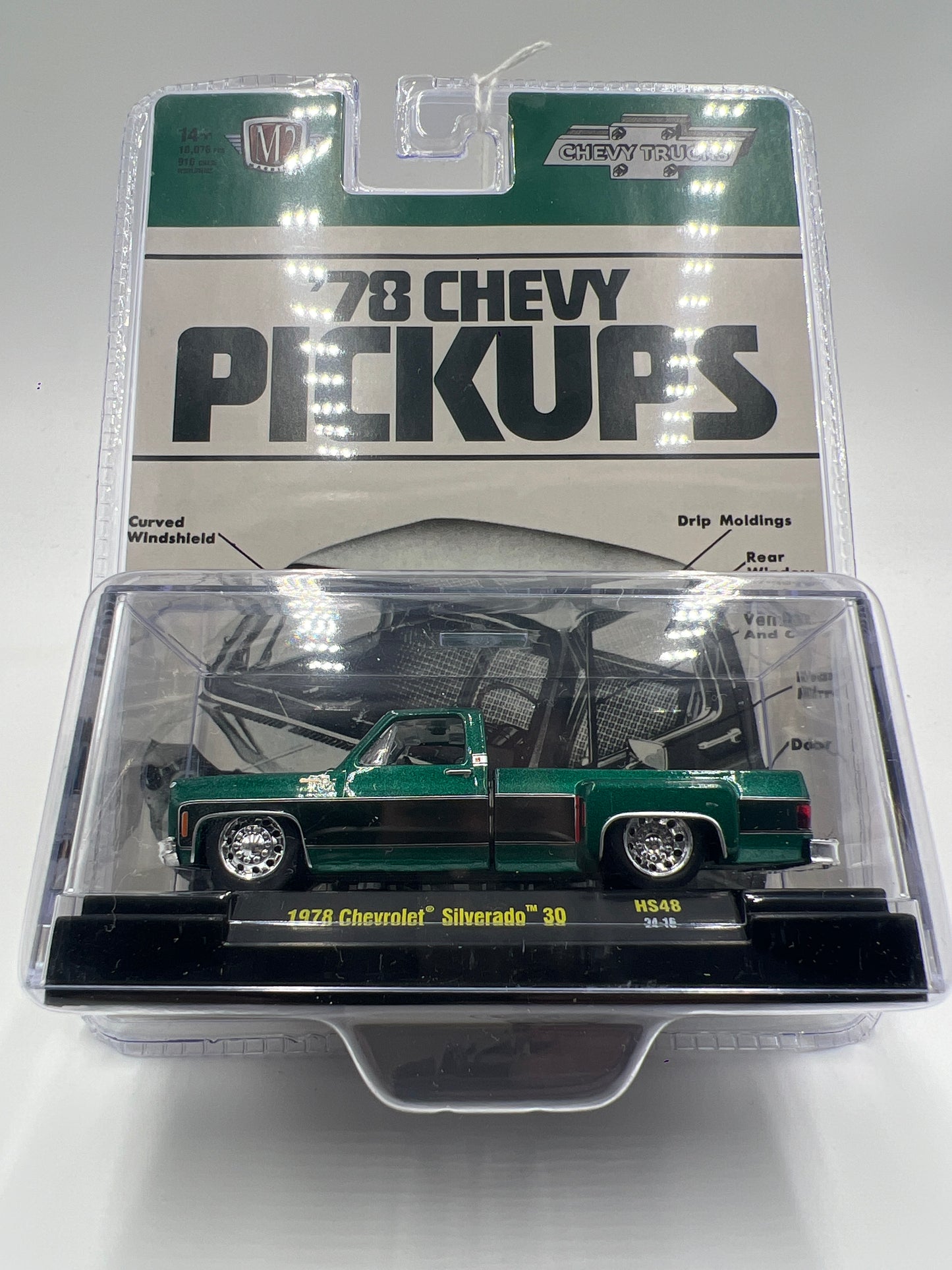 M2 Machines Chevy Trucks 1978 Chevrolet Silverado 30 Green HS48
