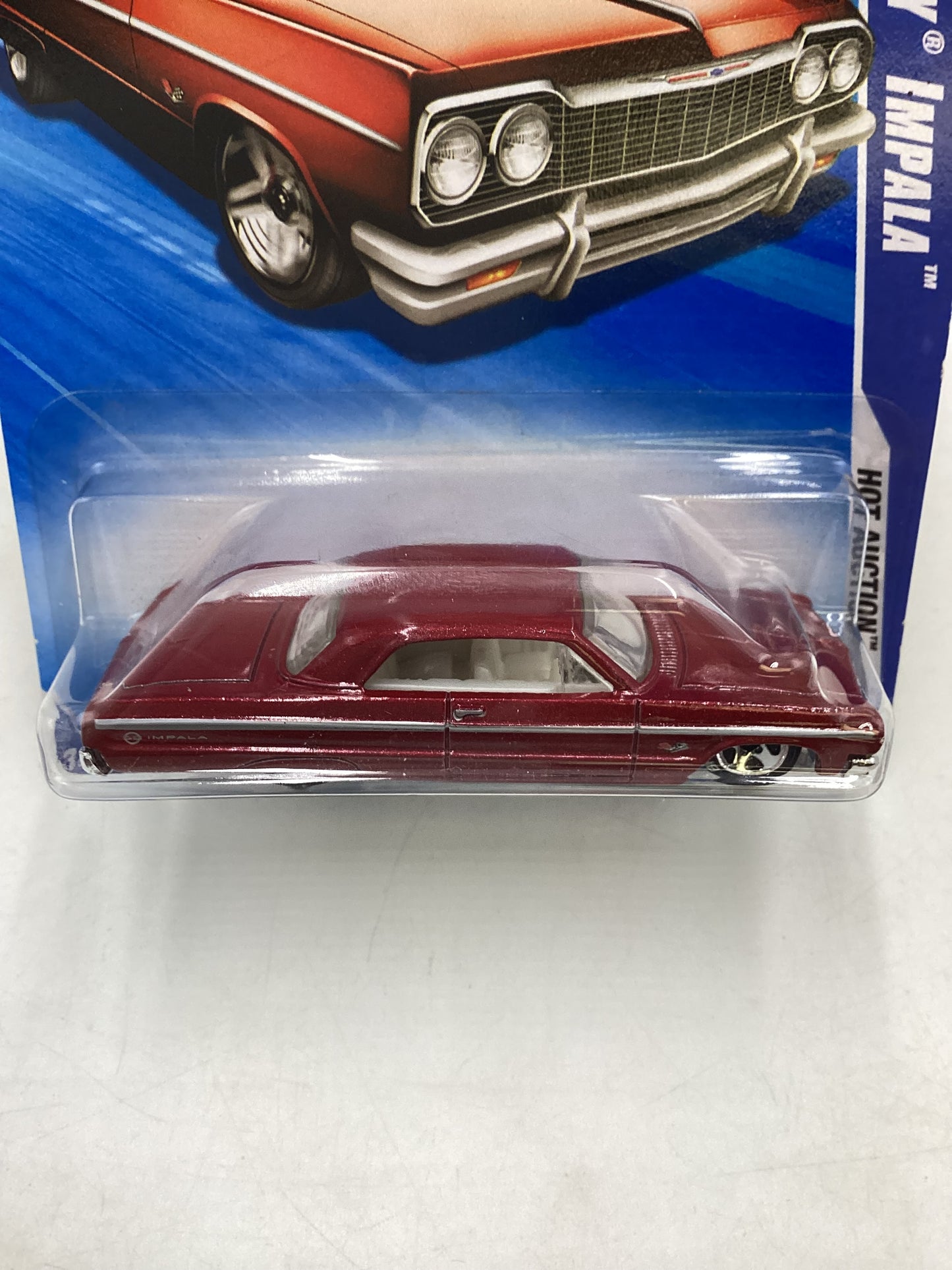 2010 Hot Wheels #161 64 Chevy Impala Red Walmart Exclusives 234B