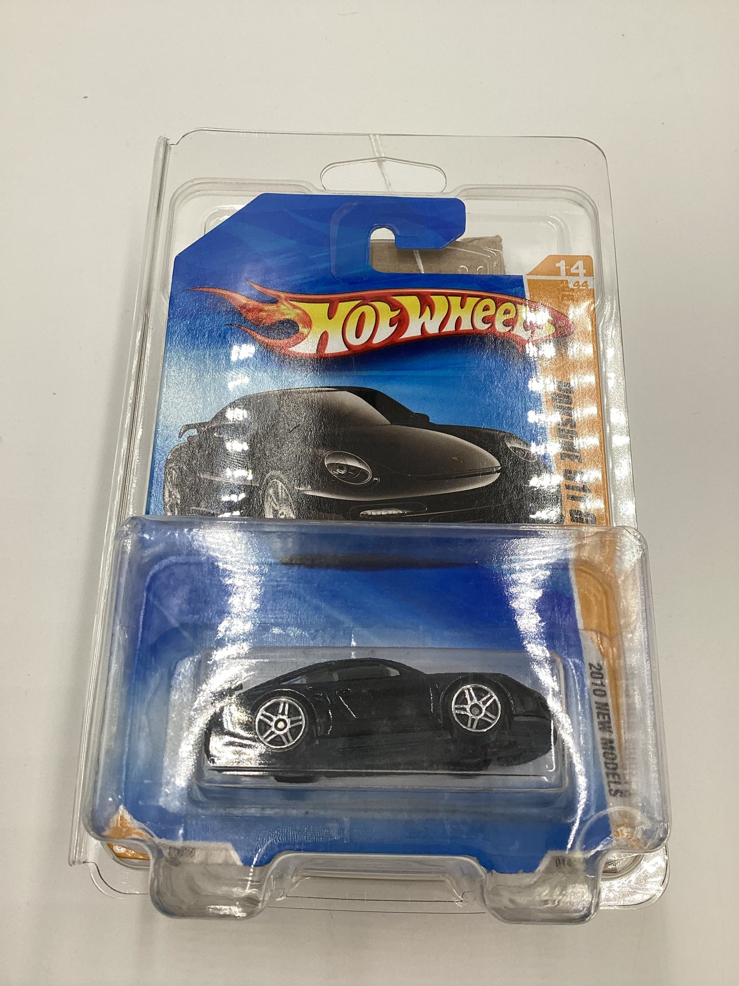 2010 Hot Wheels #014 Porsche 911 GT2 Black with protector