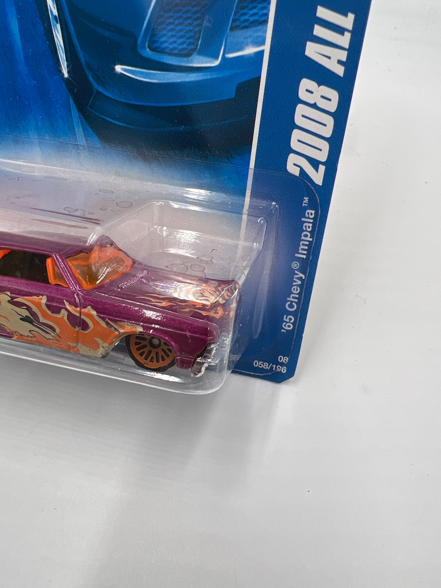 2008 Hot Wheels All Stars #58 65 Chevy Impala Purple 6F
