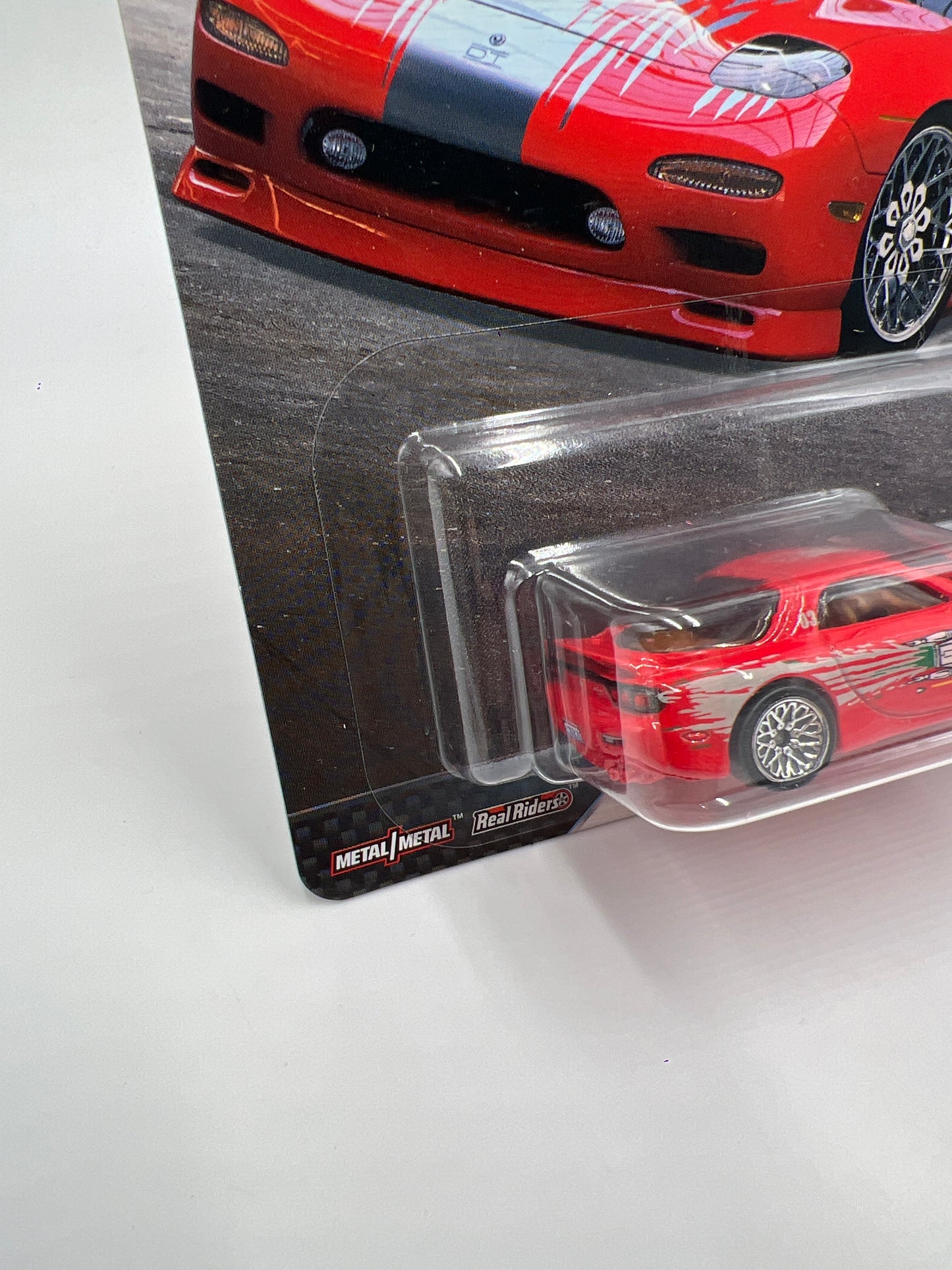 Hot Wheels Premium Fast and Furious Full Force #1 95 Mazda RX-7 Red W/Protector