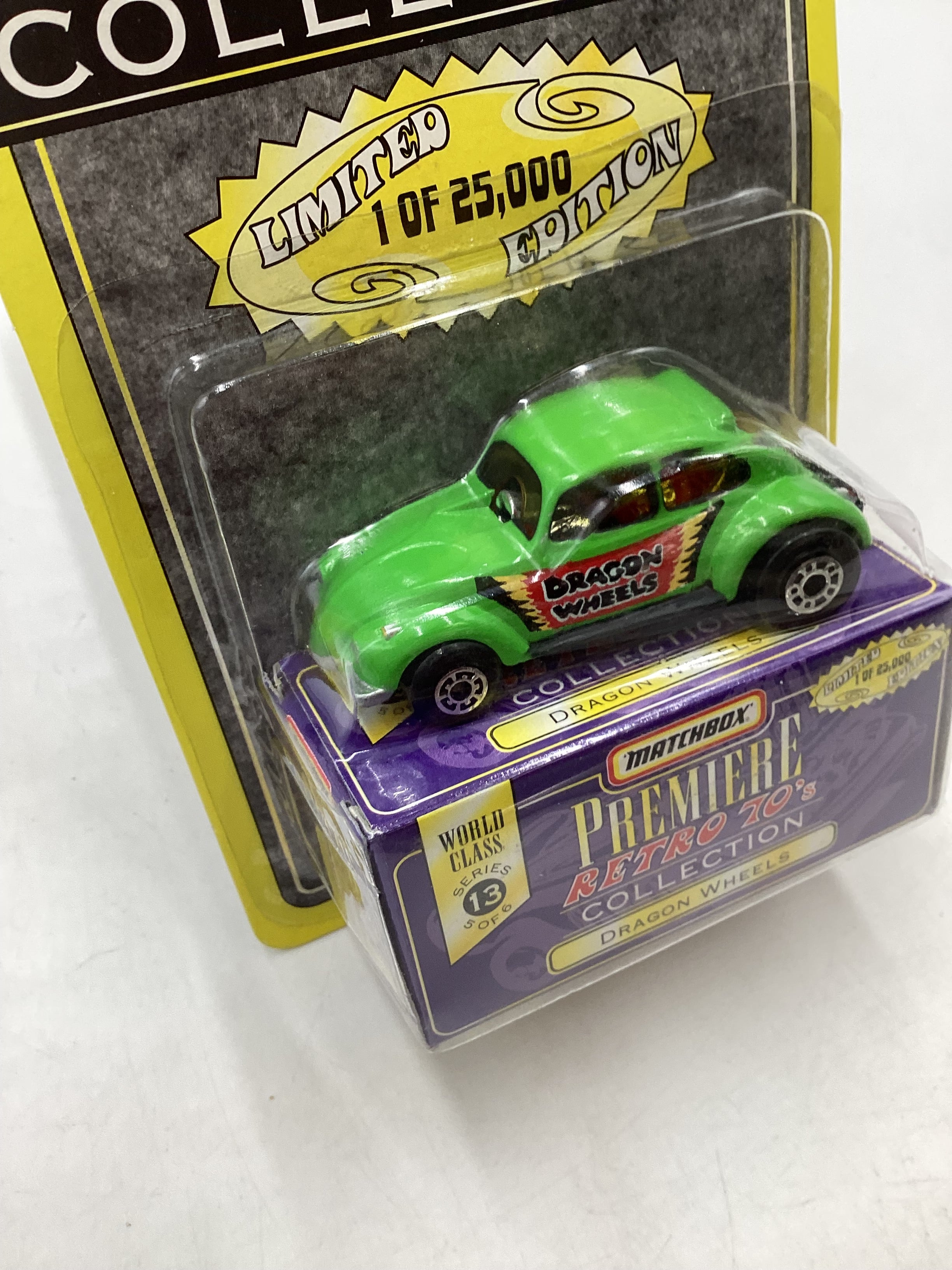 Matchbox Premiere Retro 70's Series 13 #5 Dragon Wheels Green 208A