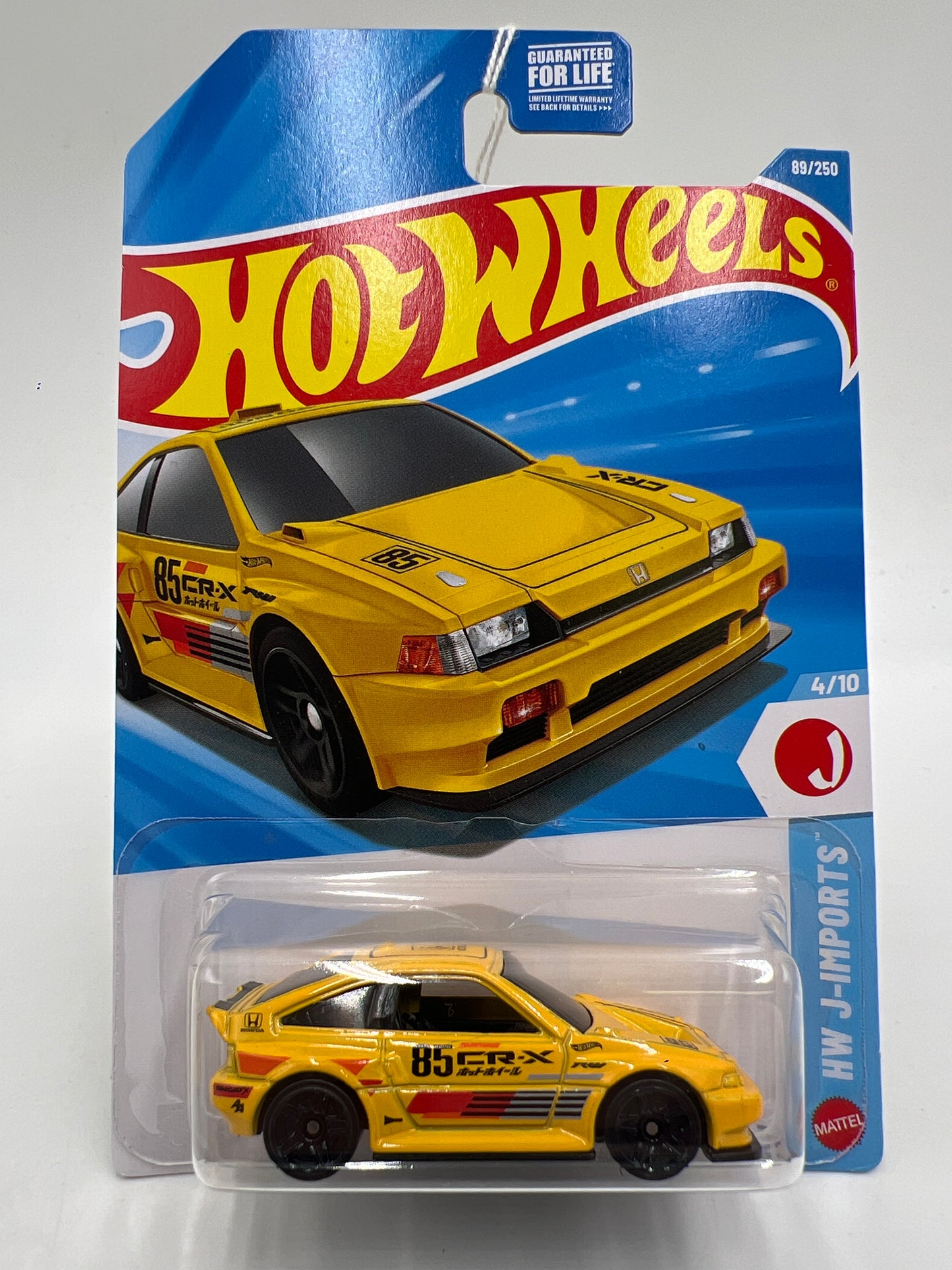 2026 Hot Wheels D E Case #89 1985 Honda CR-X Yellow