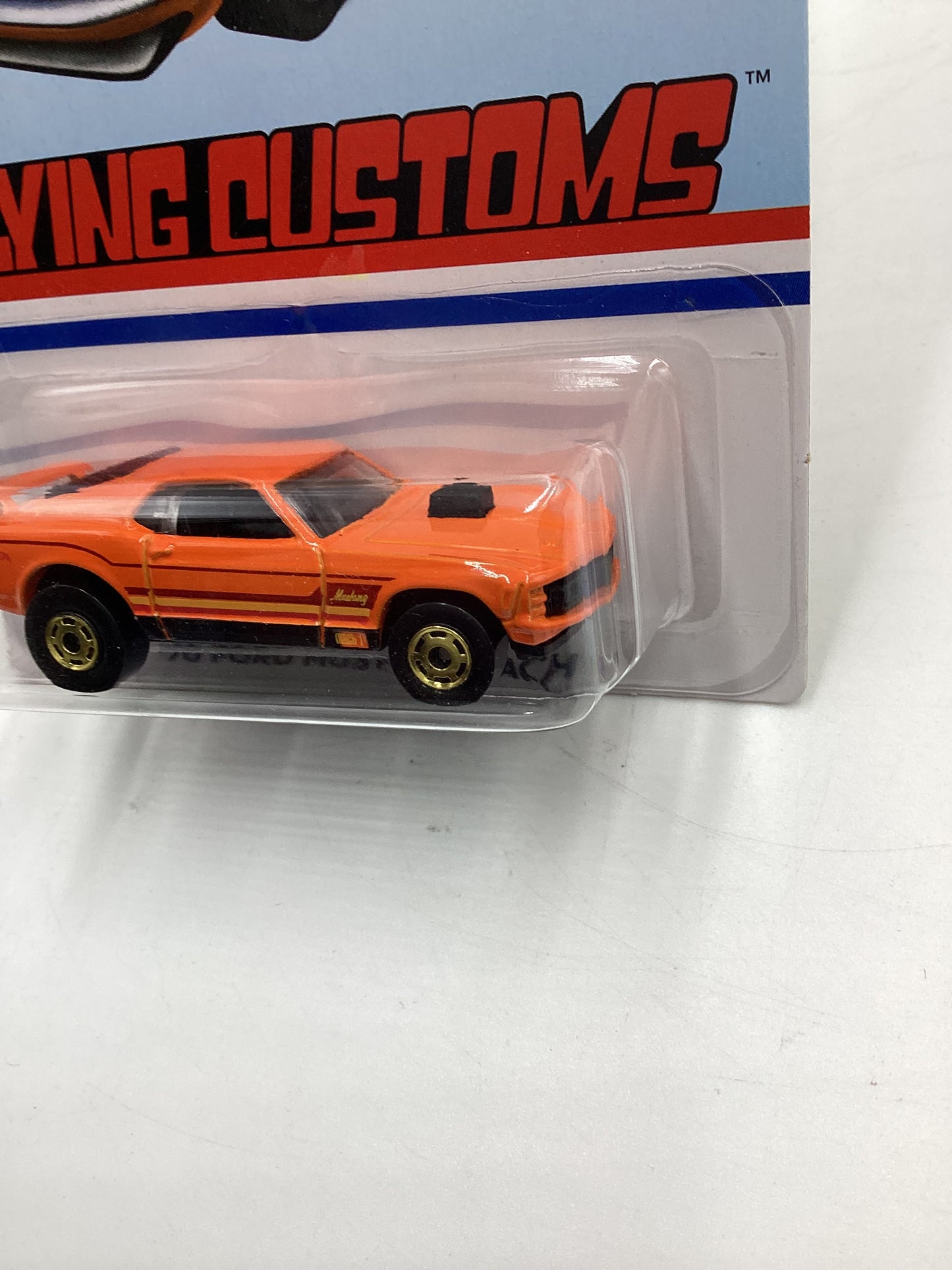 Hot Wheels Target Exclusive Flying Customs 70 Ford Mustang Mach 1 Orange