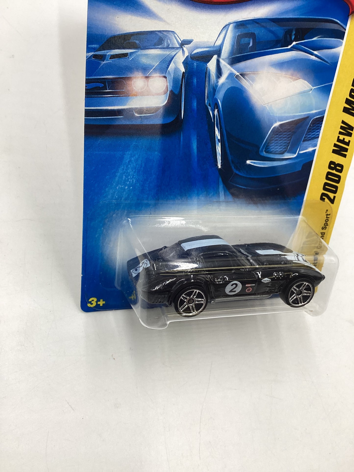 2008 Hot Wheels New Models #008 Corvette Grand Sport Black 1D