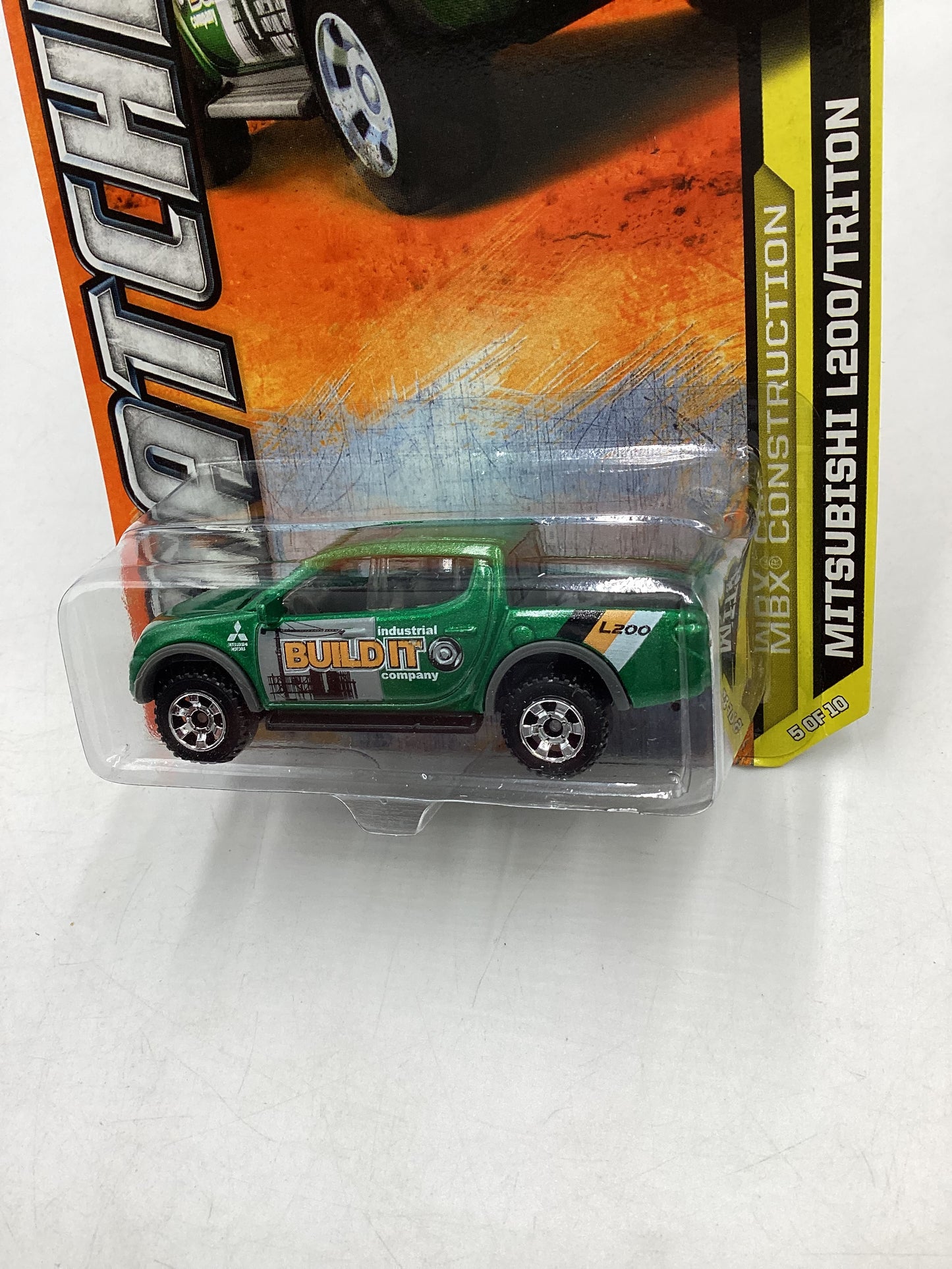 Matchbox #5 MBX Construction Mitsubishi L200/Triton Green 208E