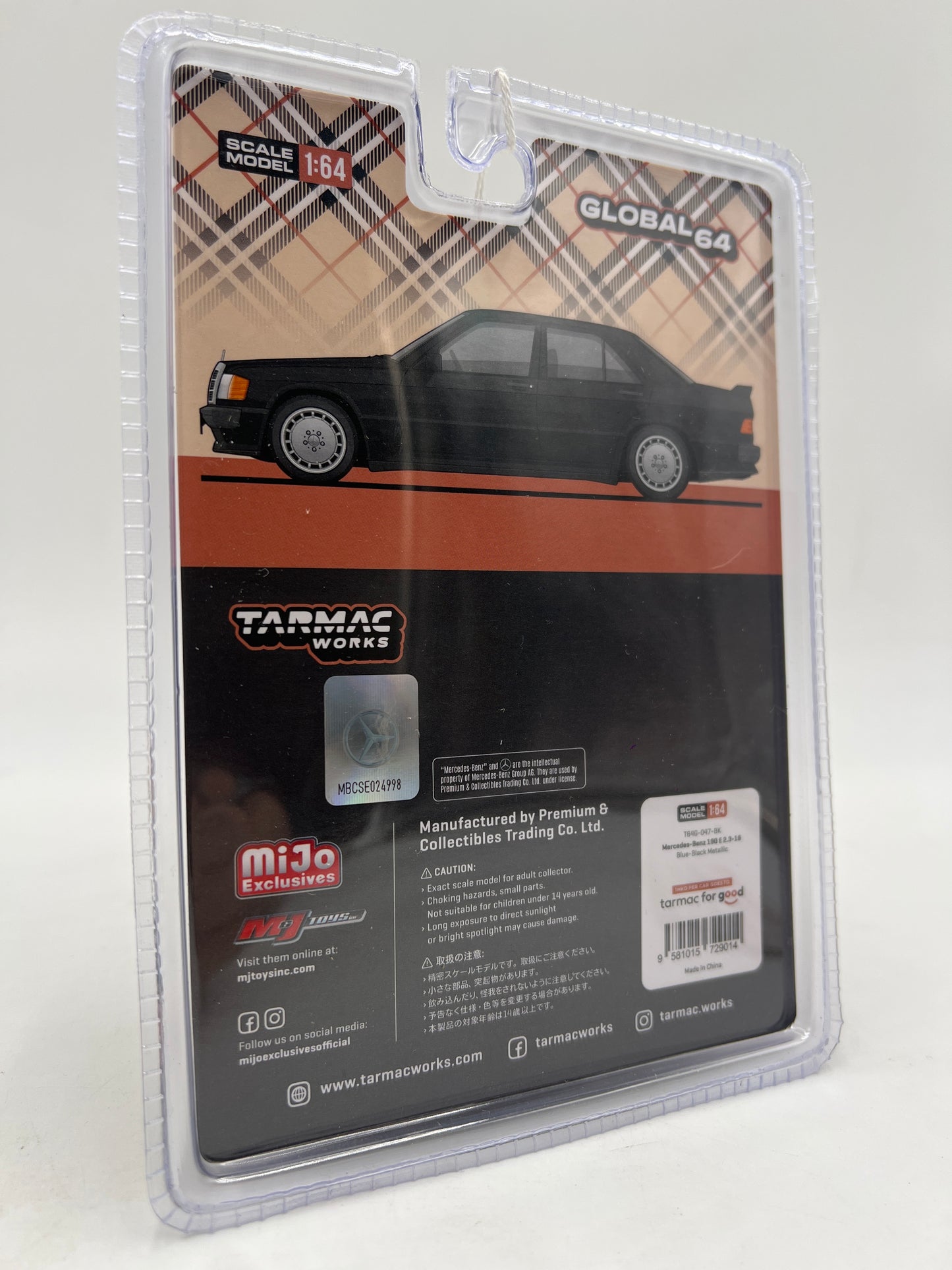 Tarmac Works Mijo Exclusives CHASE Mercedes-Benz 190 E 2.3-16