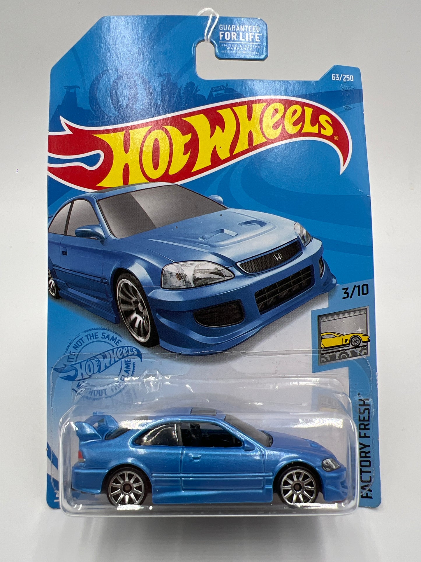 2021 Hot Wheels Factory Fresh #63 Honda Civic Si Blue Card Not Perfect 78A