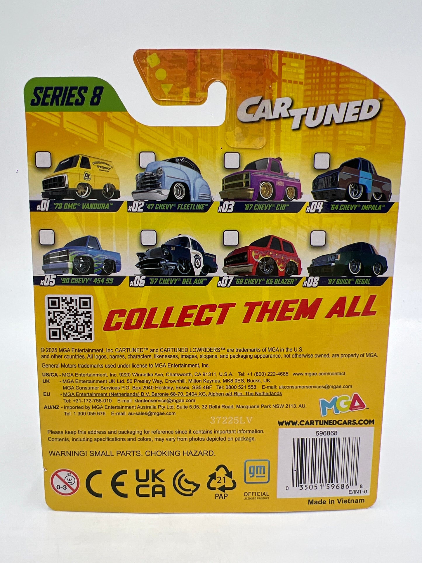 2025 MGA Car Tuned Series 8 #1 79 GMC Vandura Yellow 183A
