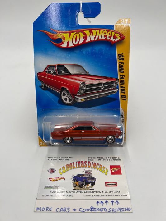 2009 Hot Wheels New Models #31 66 Ford Fairlane GT Red 31A