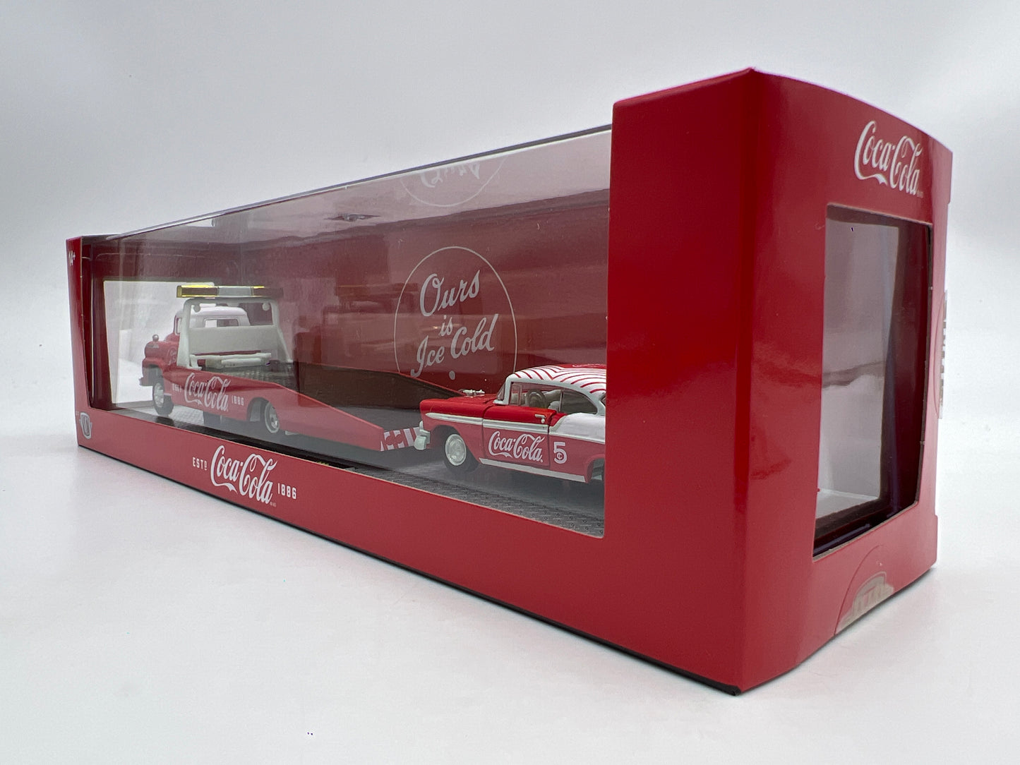 M2 Machines Haulers S03 Coca Cola CHASE 1958 Chevrolet Spartan LCF & 1956 Bel Air