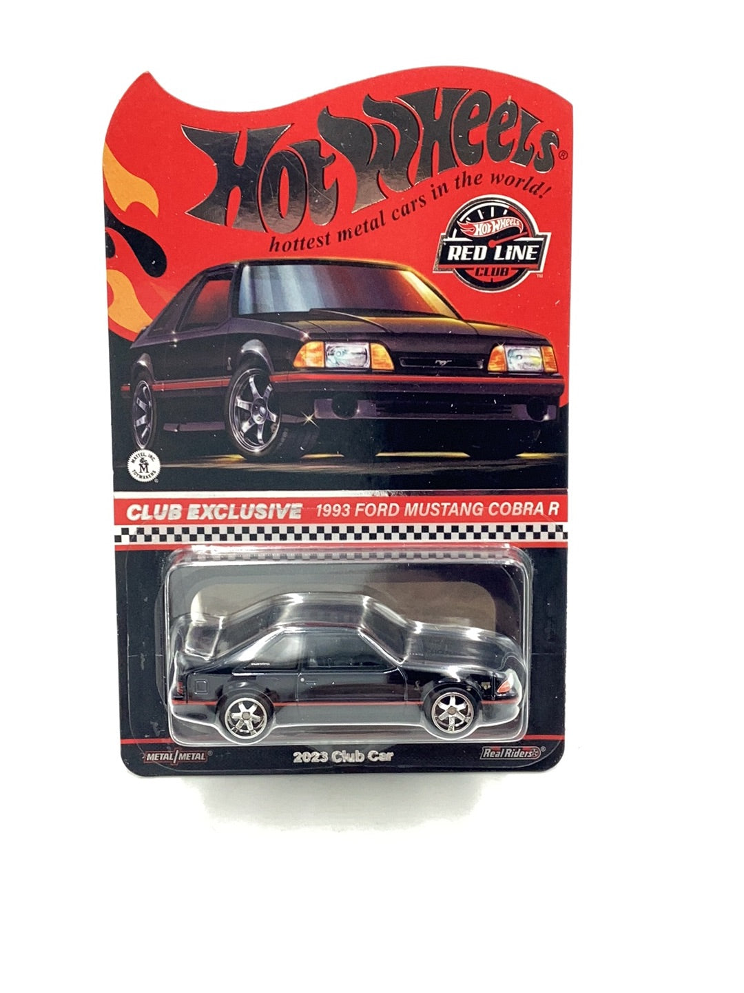 2023 Hot Wheels 1993 Ford Mustang Cobra R Club Car W/Patch and Pin