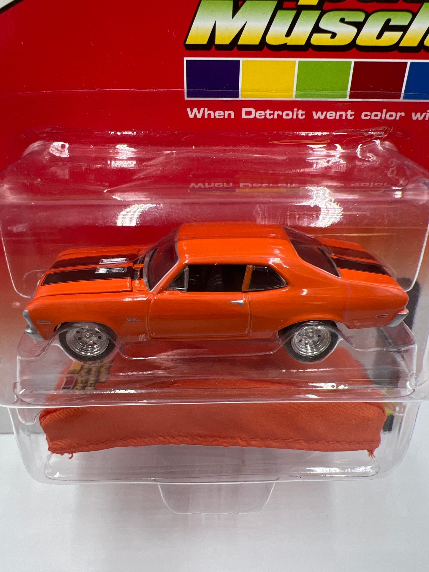 Johnny Lightning High Impact Muscle 1970 Chevy Nova SS Orange