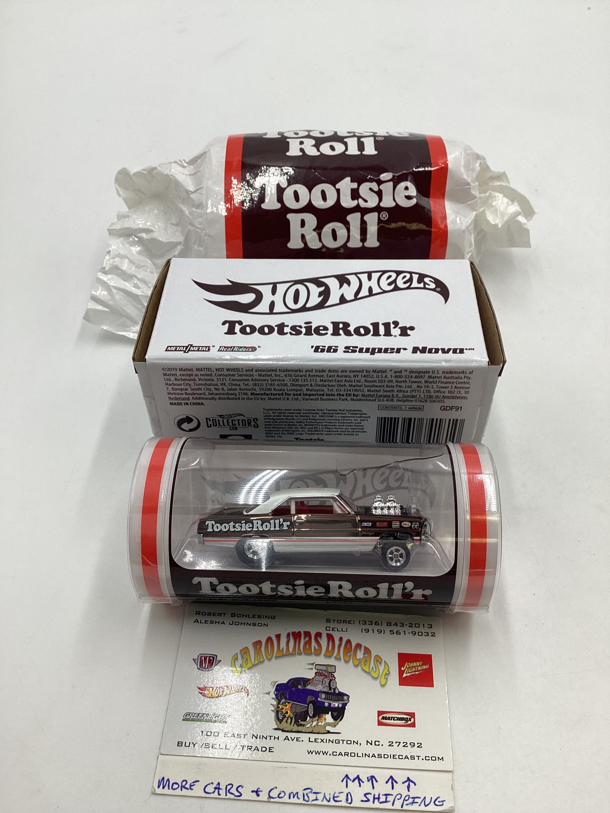 Hot outlets Wheels 2019 RLC Exclusive Tootsie Rollr 66 SUPER NOVA w/Tootsie Roll wrapper