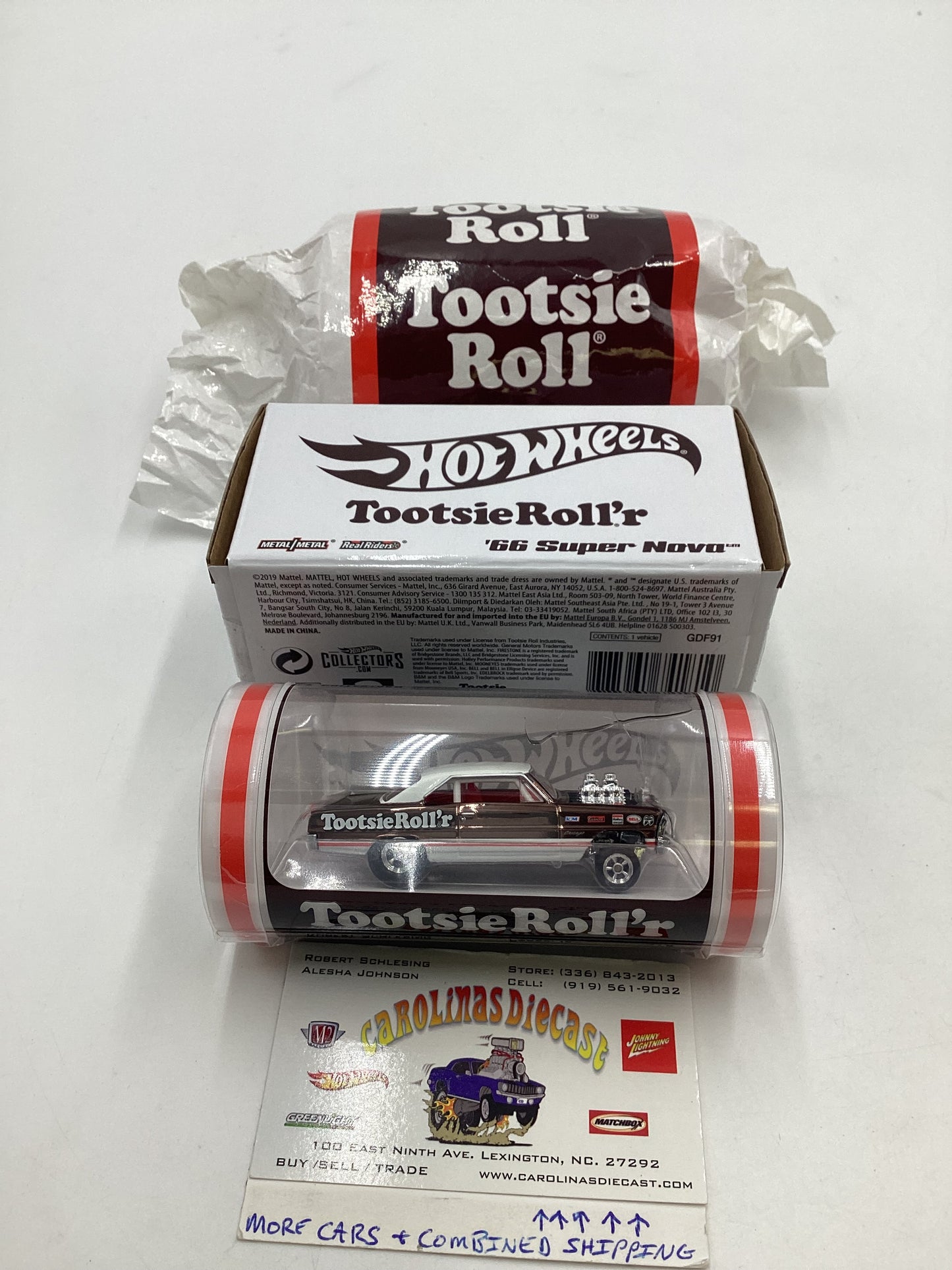 2021 Hot Wheels RLC Tootsie Roll’r #03012/12500 66 Super Nova Cracked Blister