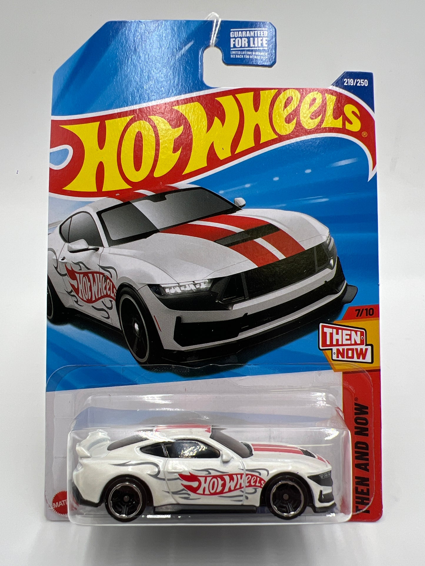 2025 Hot Wheels L Case Then And Now #219 Ford Mustang Dark Horse White 21C